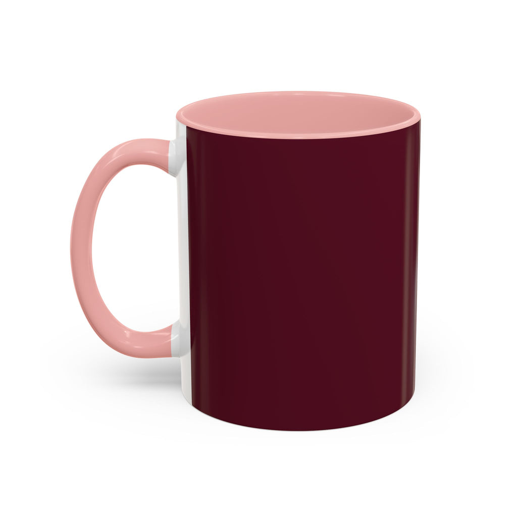 Proverbs 6:9 Burgundy Accent Coffee Mug – Inspirational Scripture Ceramic Mug