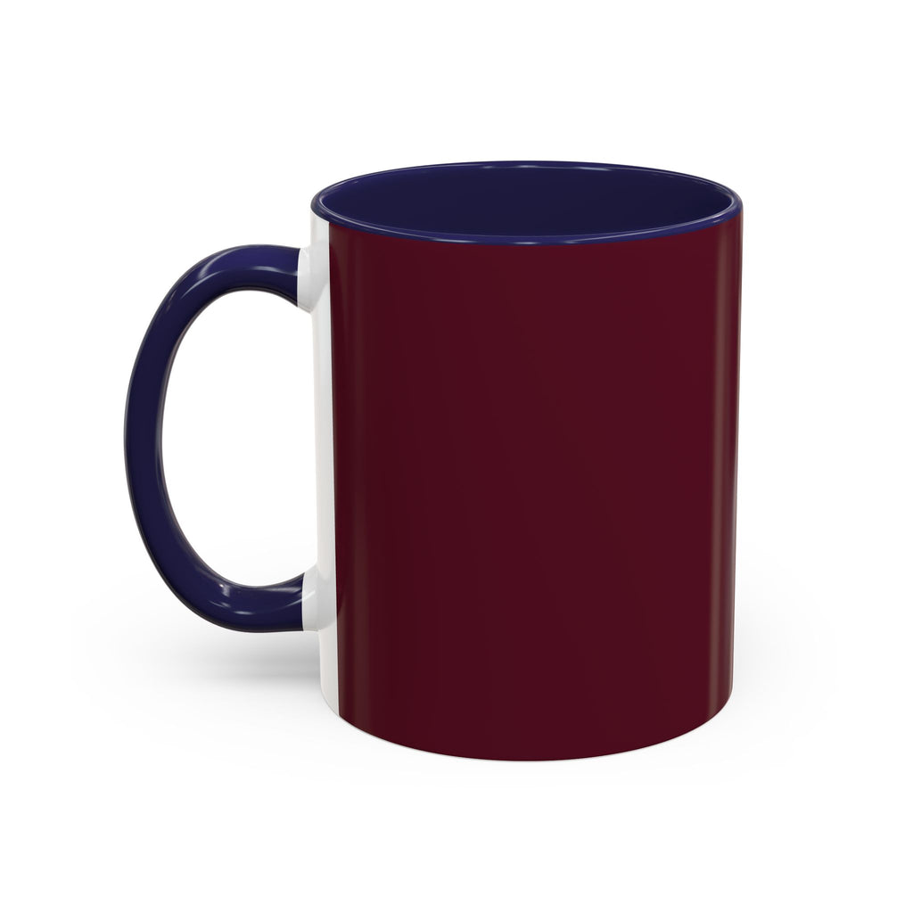 Proverbs 6:9 Burgundy Accent Coffee Mug – Inspirational Scripture Ceramic Mug