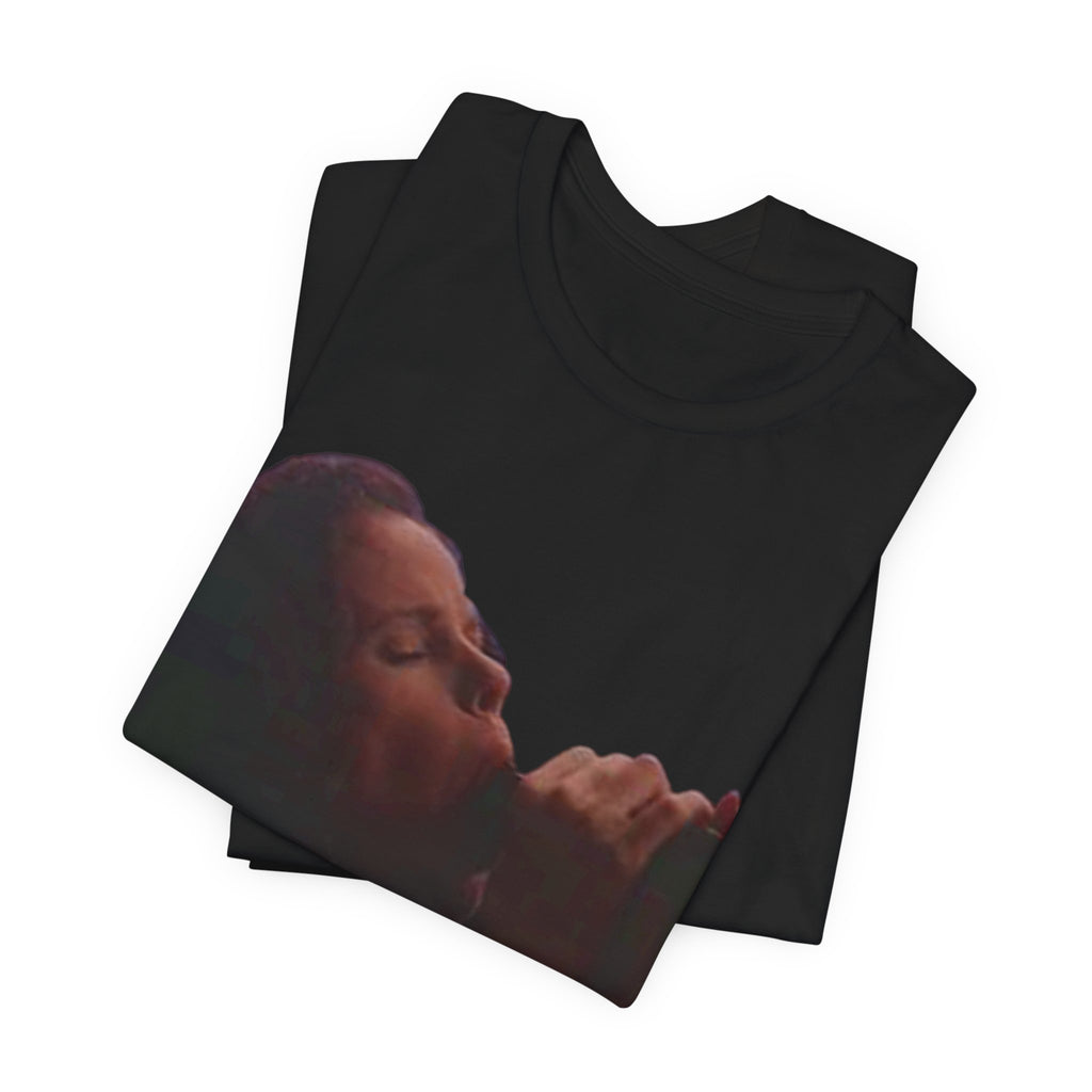 T‑Shirt — Vintage Moody Photo Tee with 'What I Happen to Be Nice to Suck' Text