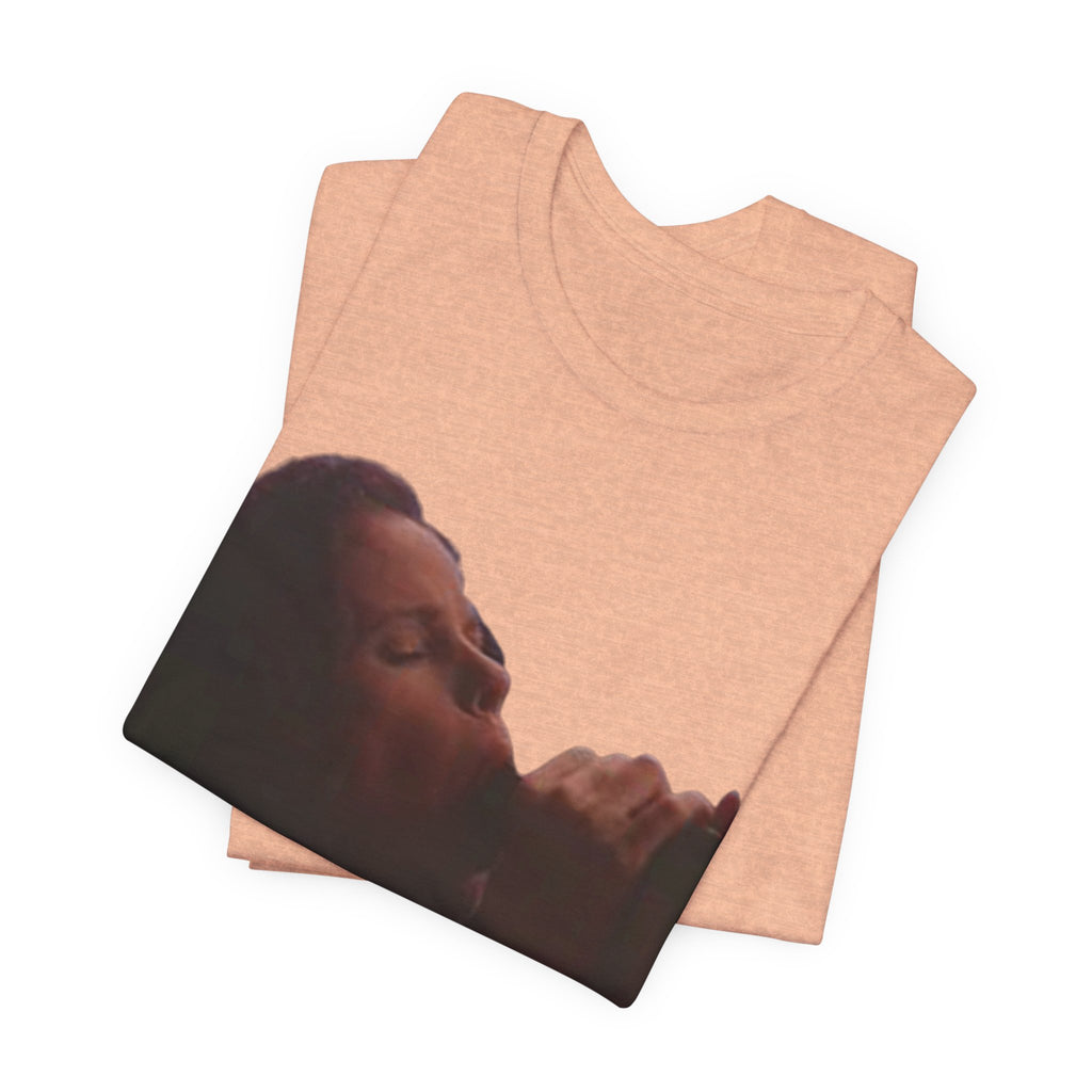 T‑Shirt — Vintage Moody Photo Tee with 'What I Happen to Be Nice to Suck' Text