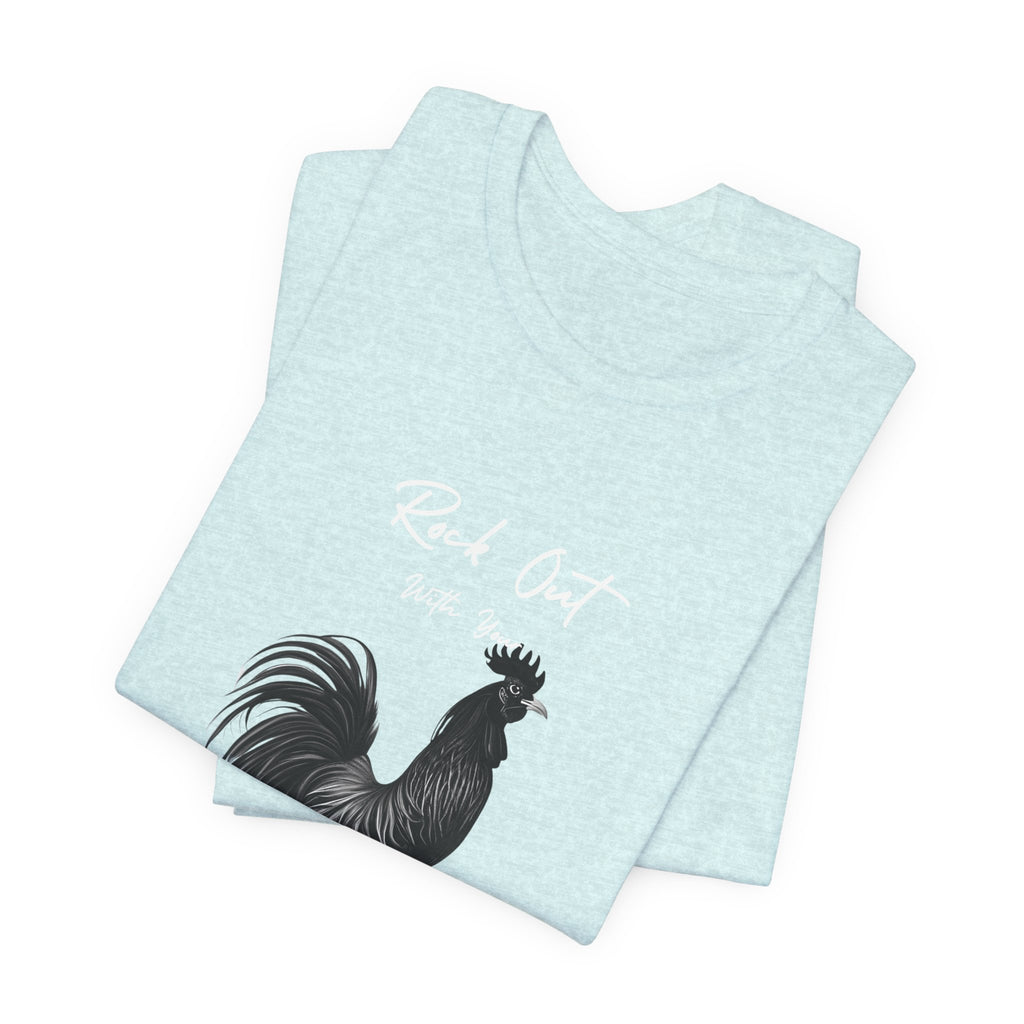 Rooster Silhouette Tee — Vintage Farmhouse Chicken T-Shirt