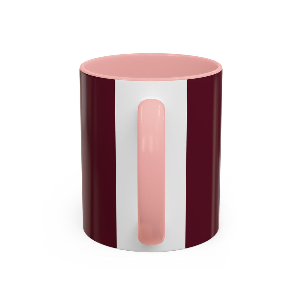 Proverbs 6:9 Burgundy Accent Coffee Mug – Inspirational Scripture Ceramic Mug
