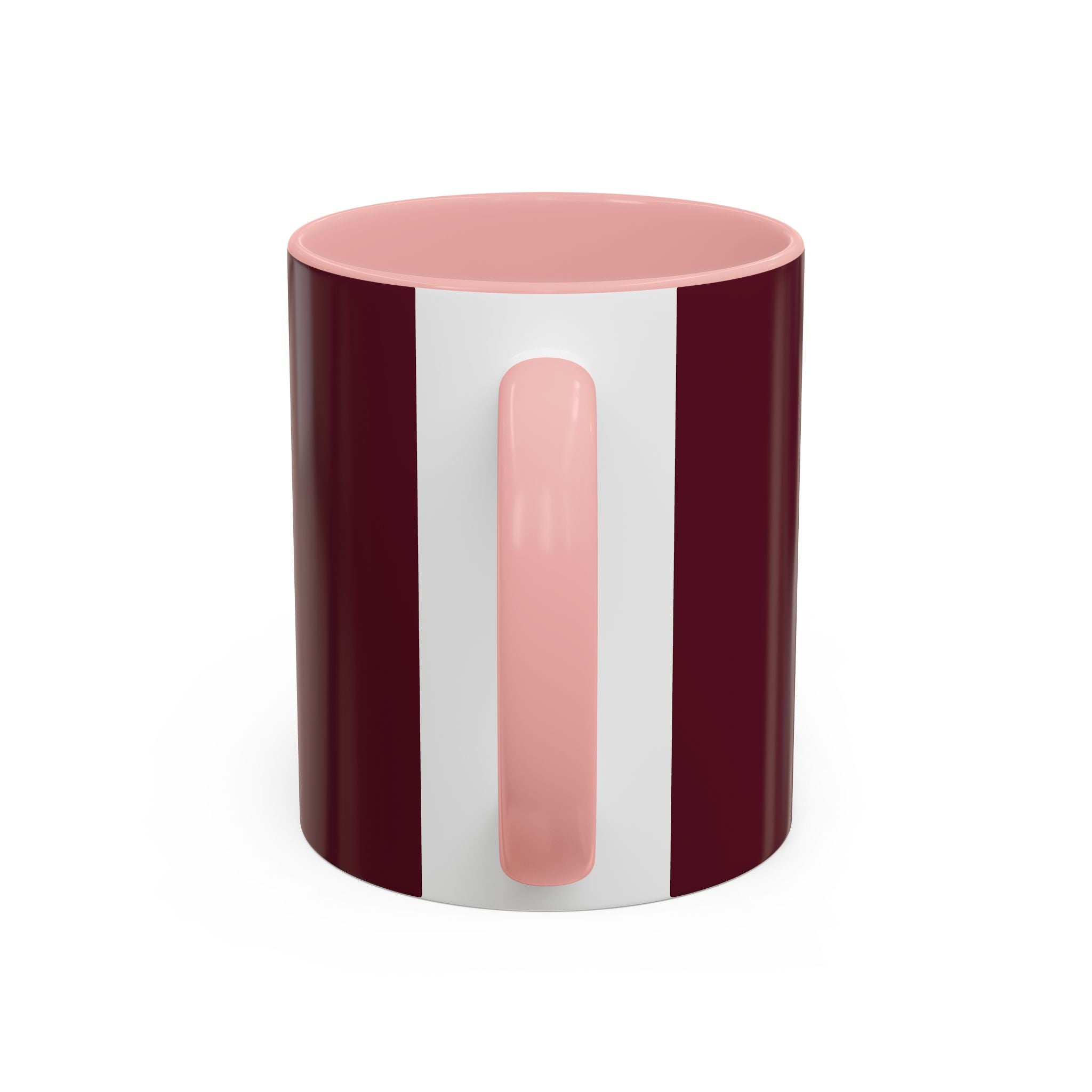 Proverbs 6:9 Burgundy Accent Coffee Mug – Inspirational Scripture Ceramic Mug