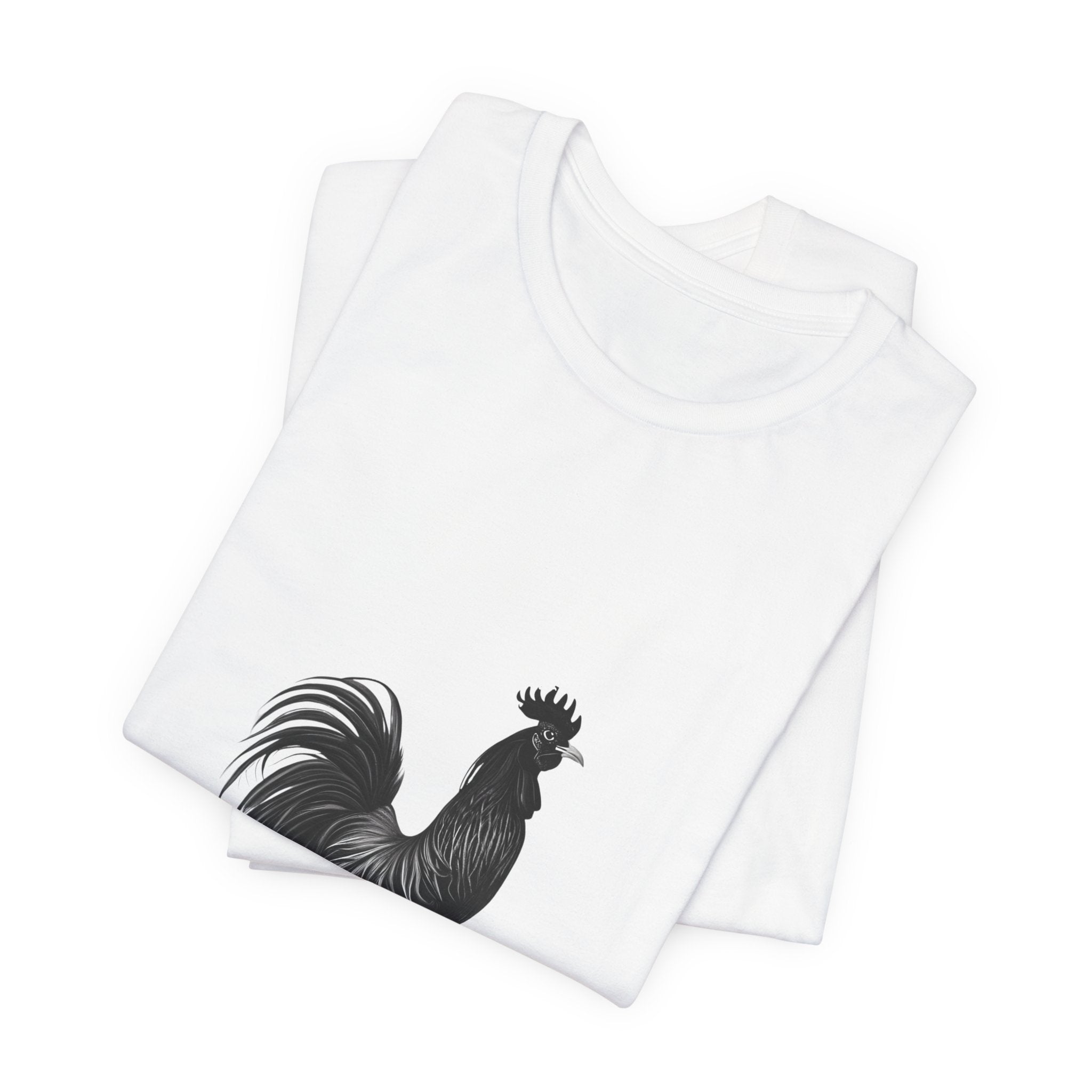 Rooster Silhouette Tee — Vintage Farmhouse Chicken T-Shirt