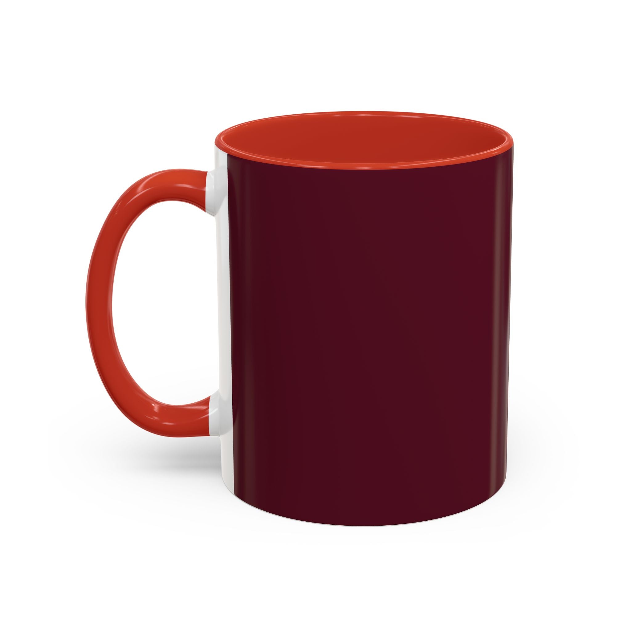 Proverbs 6:9 Burgundy Accent Coffee Mug – Inspirational Scripture Ceramic Mug