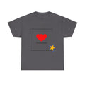 Threesome Heart Graphic Tee — Cute Star Accent Casual T-Shirt