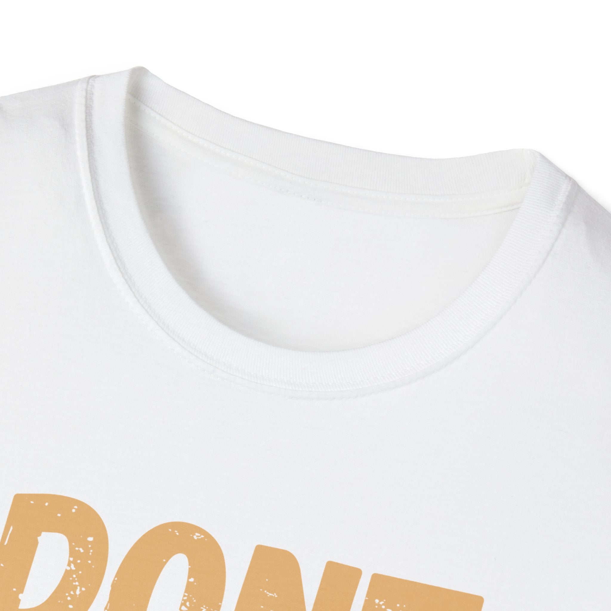 Don't Watch Face — Graphic T‑Shirt with Gold Watch Design