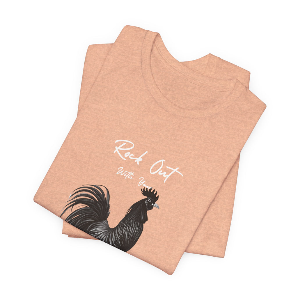 Rooster Silhouette Tee — Vintage Farmhouse Chicken T-Shirt