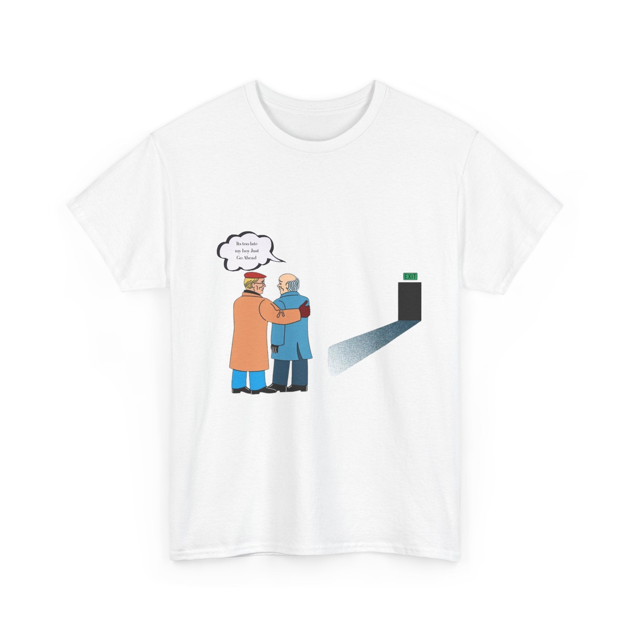 T-Shirt — Retro Hug Cartoon Tee with 'We're In This Together' Speech Bubble