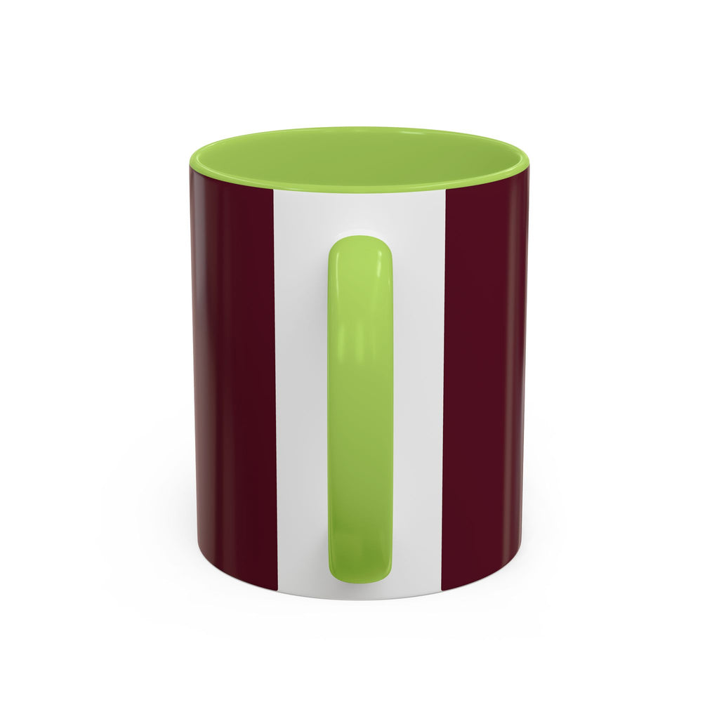 Proverbs 6:9 Burgundy Accent Coffee Mug – Inspirational Scripture Ceramic Mug