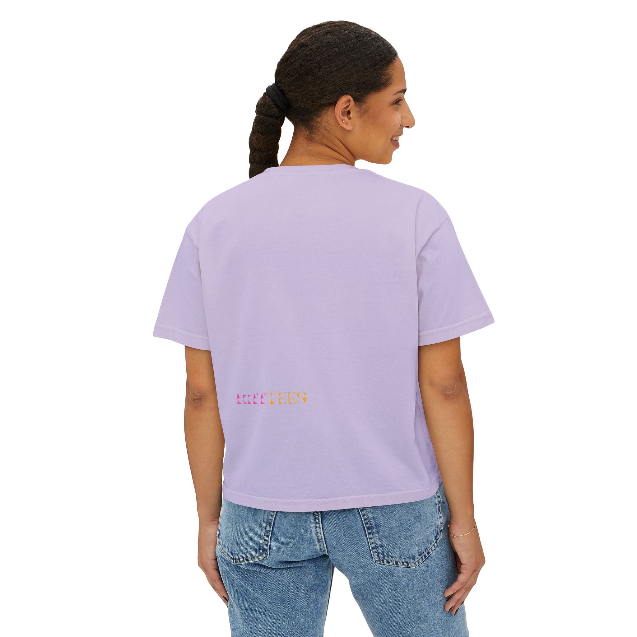 PB&J Cartoon Women's Boxy Tee — Cute Peanut Butter & Jelly Graphic T-Shirt
