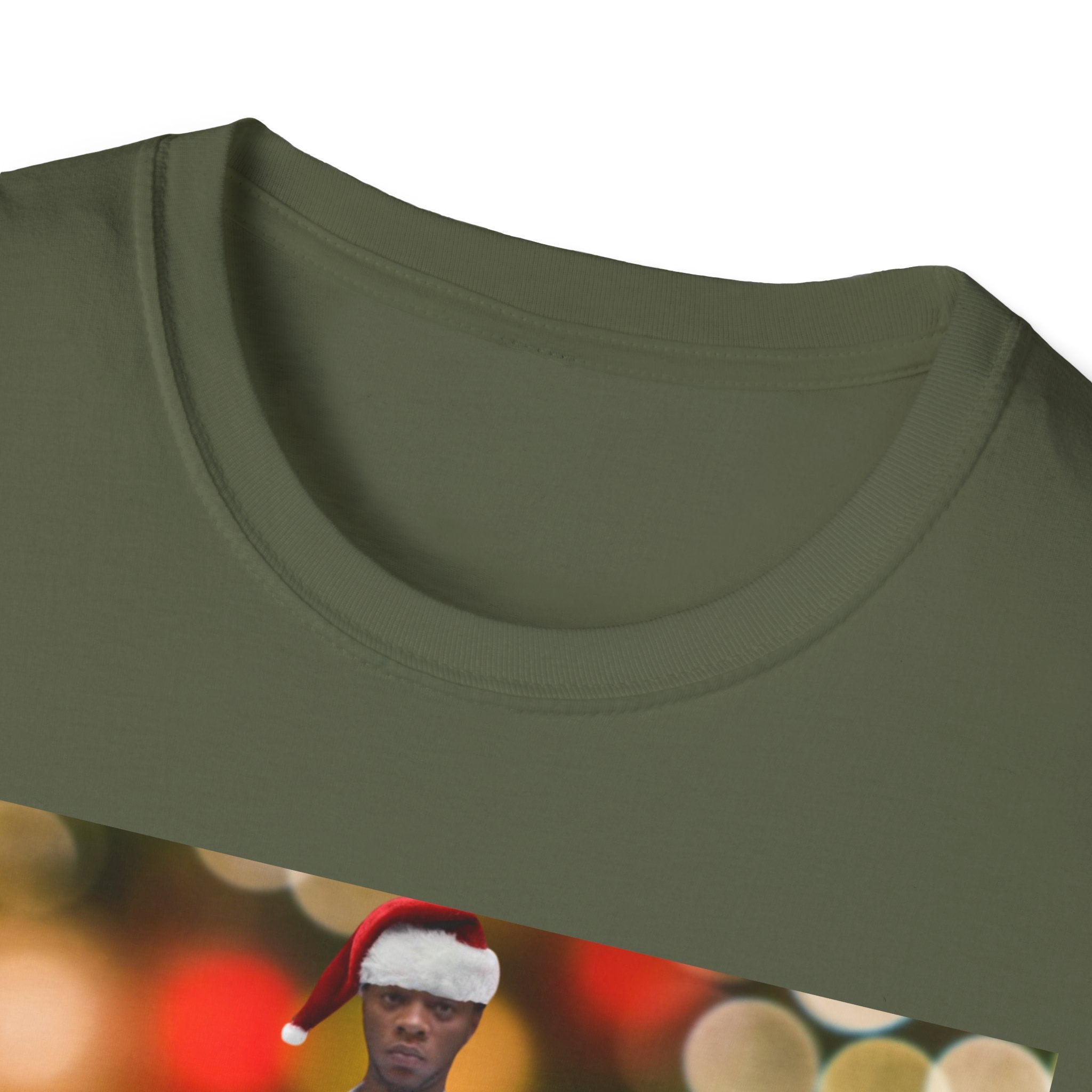 Holiday Bokeh Photo T-Shirt — Retro Photo Portrait Tee
