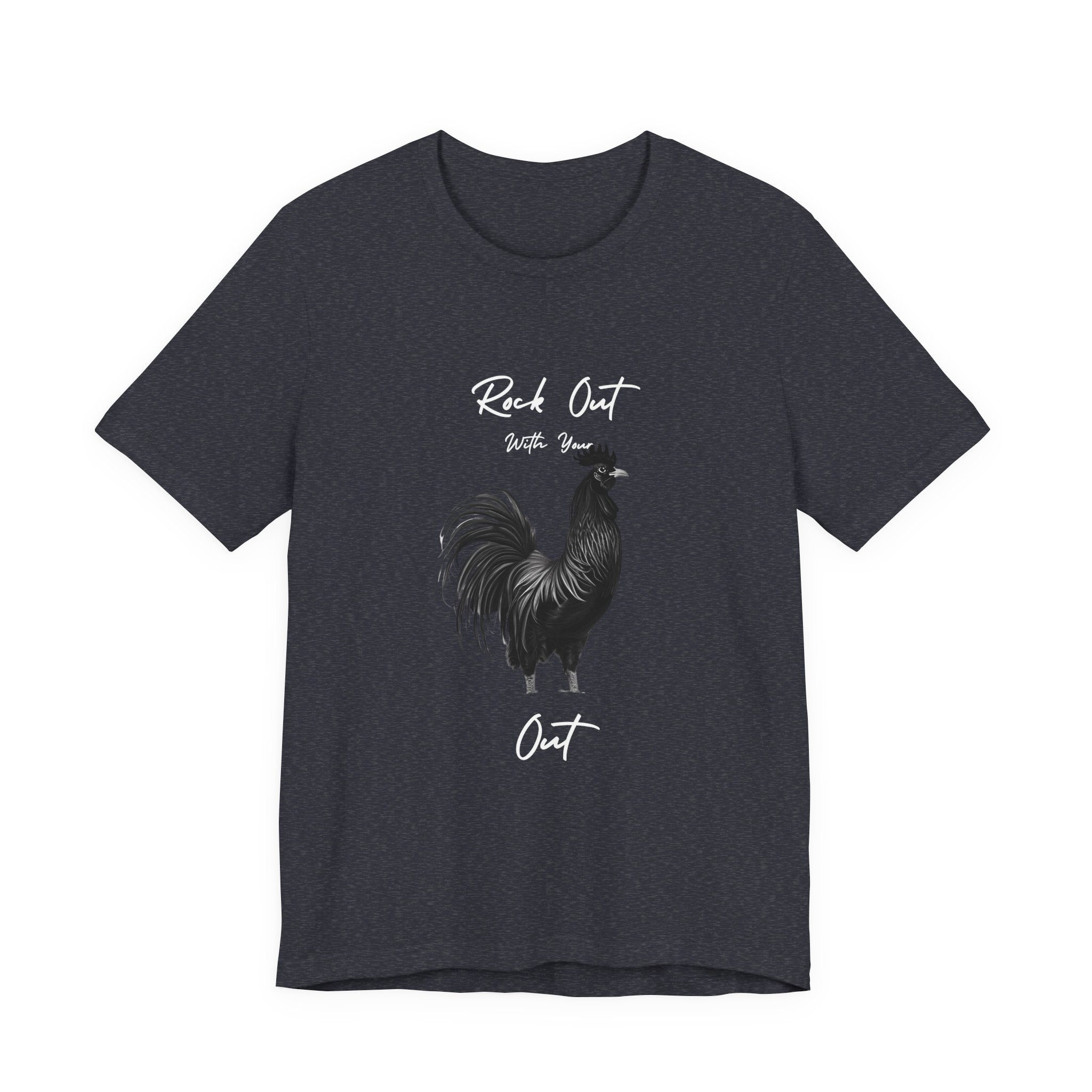 Rooster Silhouette Tee — Vintage Farmhouse Chicken T-Shirt