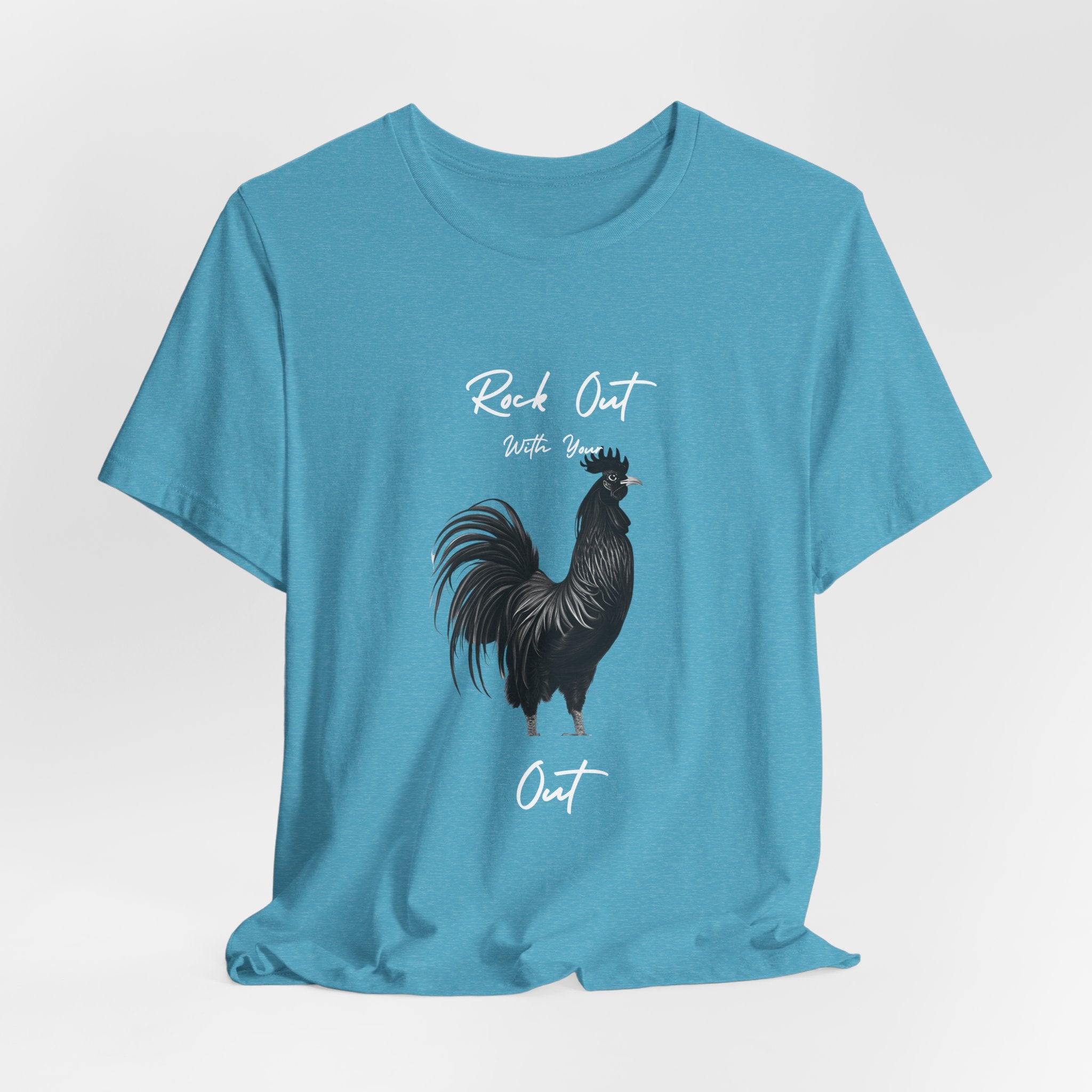 Rooster Silhouette Tee — Vintage Farmhouse Chicken T-Shirt