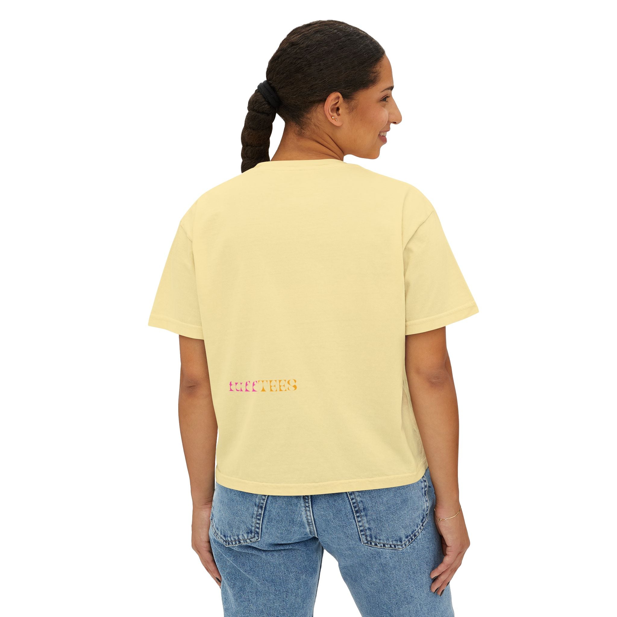 PB&J Cartoon Women's Boxy Tee — Cute Peanut Butter & Jelly Graphic T-Shirt