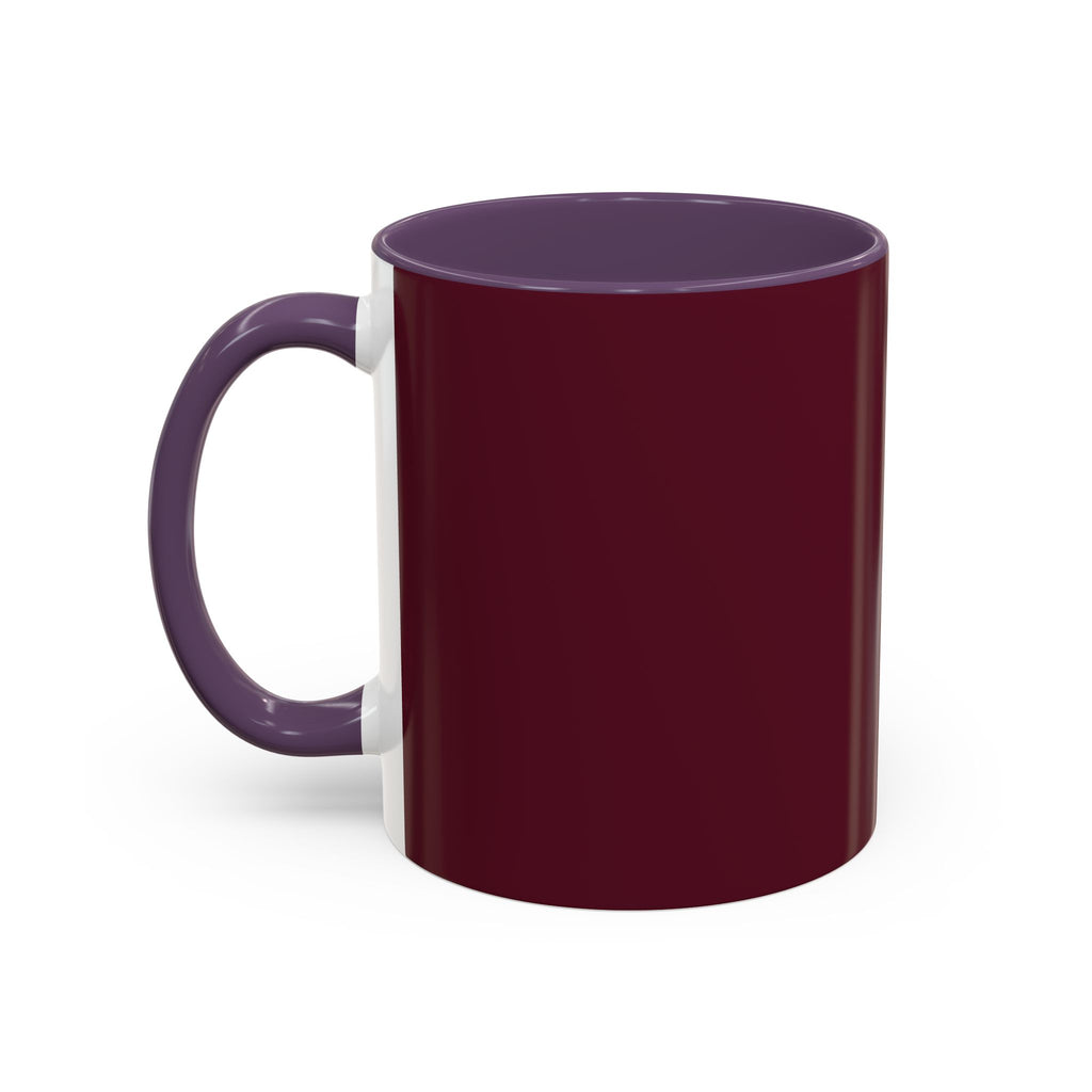 Proverbs 6:9 Burgundy Accent Coffee Mug – Inspirational Scripture Ceramic Mug
