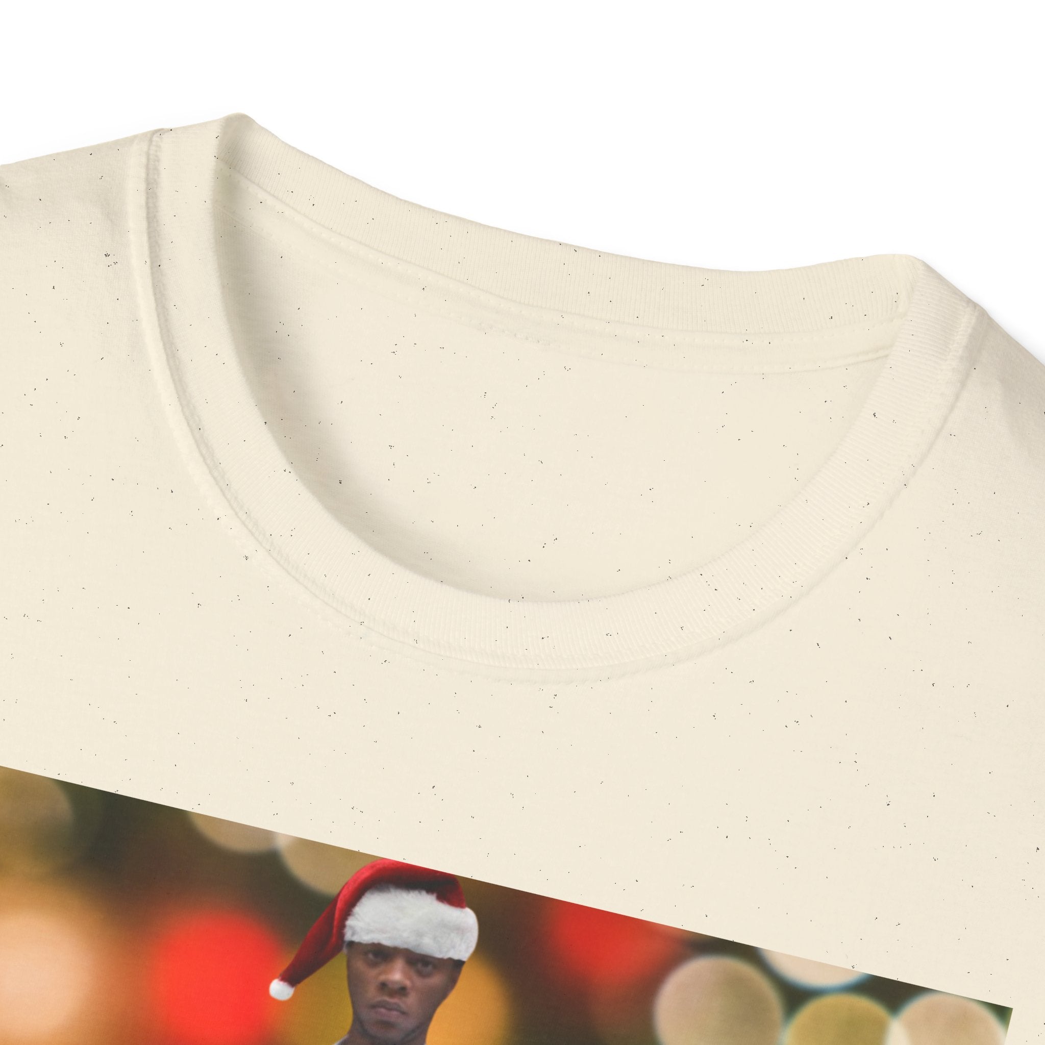 Holiday Bokeh Photo T-Shirt — Retro Photo Portrait Tee