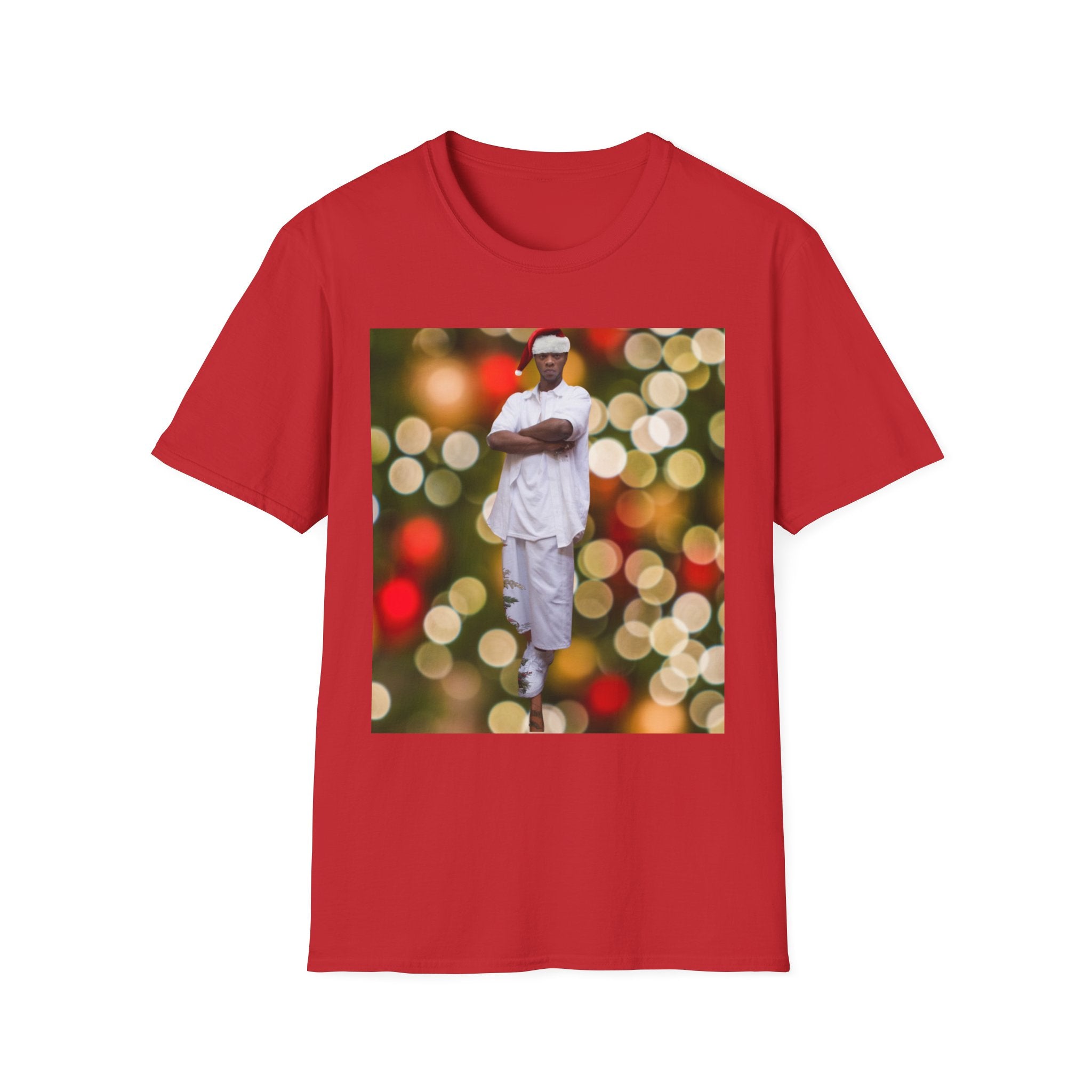 Holiday Bokeh Photo T-Shirt — Retro Photo Portrait Tee