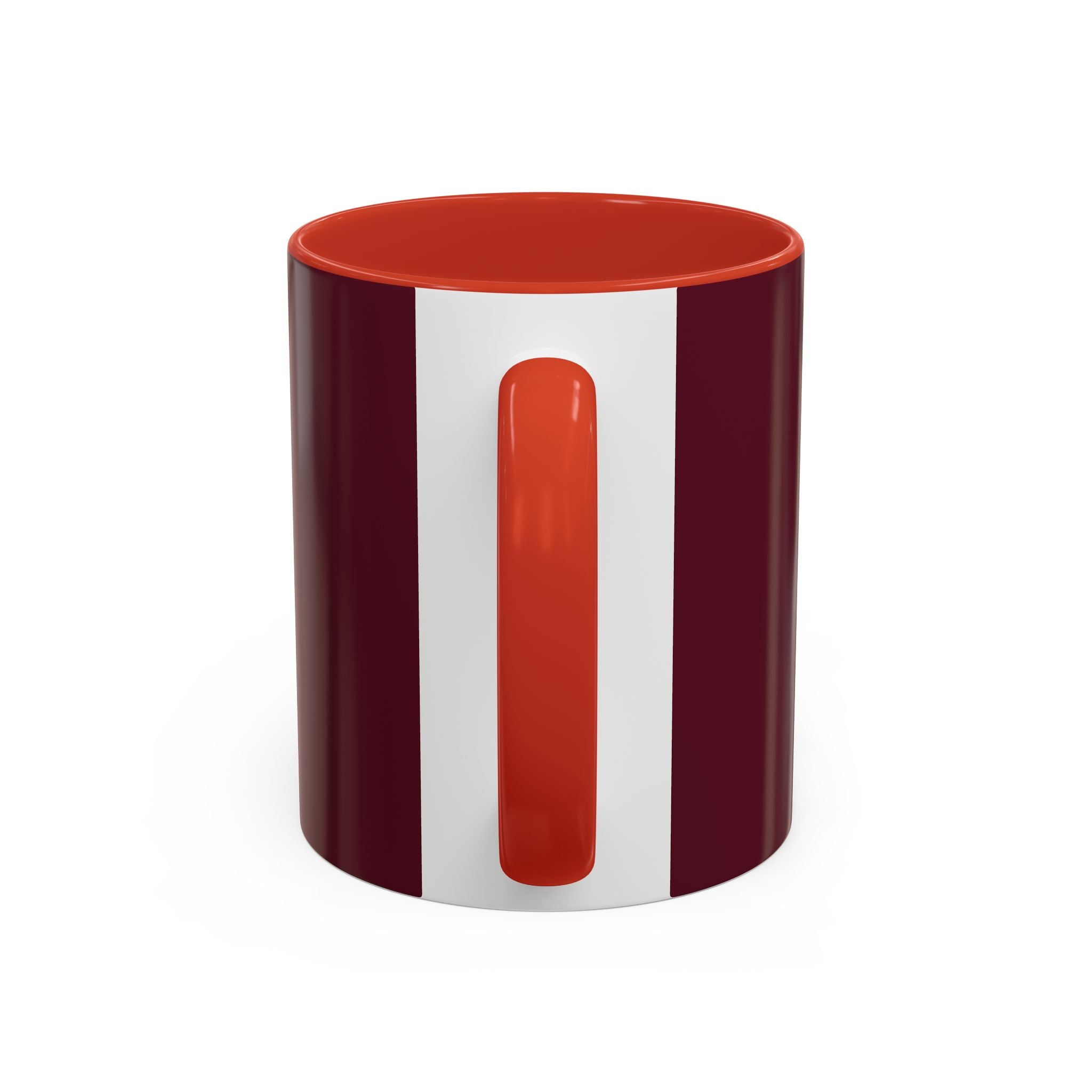 Proverbs 6:9 Burgundy Accent Coffee Mug – Inspirational Scripture Ceramic Mug