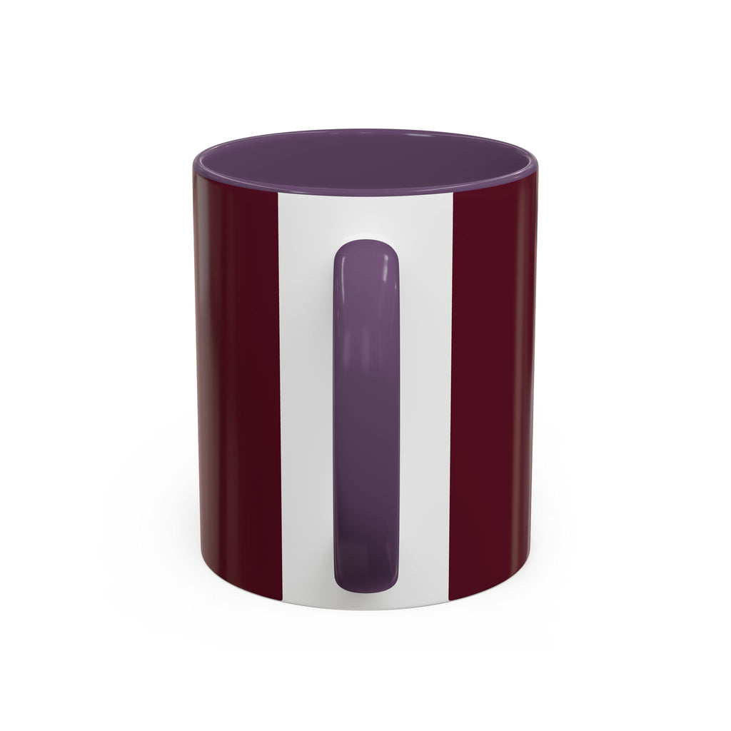 Proverbs 6:9 Burgundy Accent Coffee Mug – Inspirational Scripture Ceramic Mug