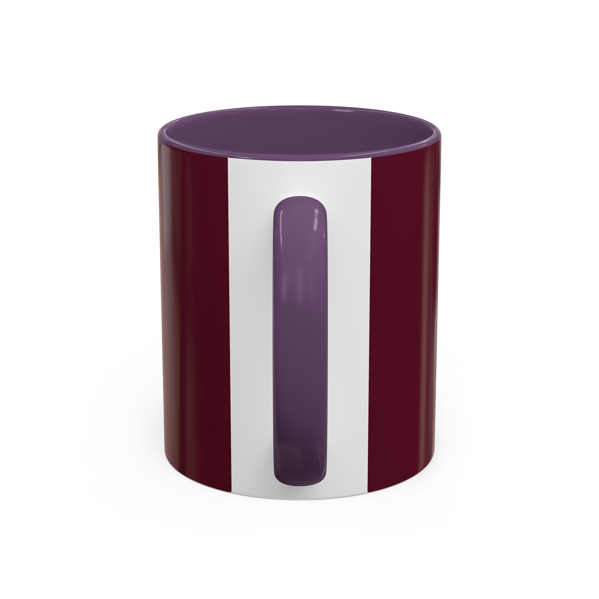 Proverbs 6:9 Burgundy Accent Coffee Mug – Inspirational Scripture Ceramic Mug