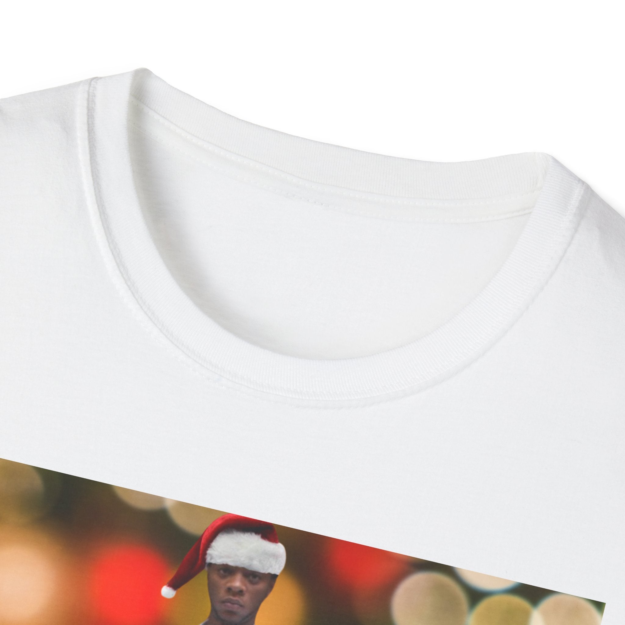 Holiday Bokeh Photo T-Shirt — Retro Photo Portrait Tee