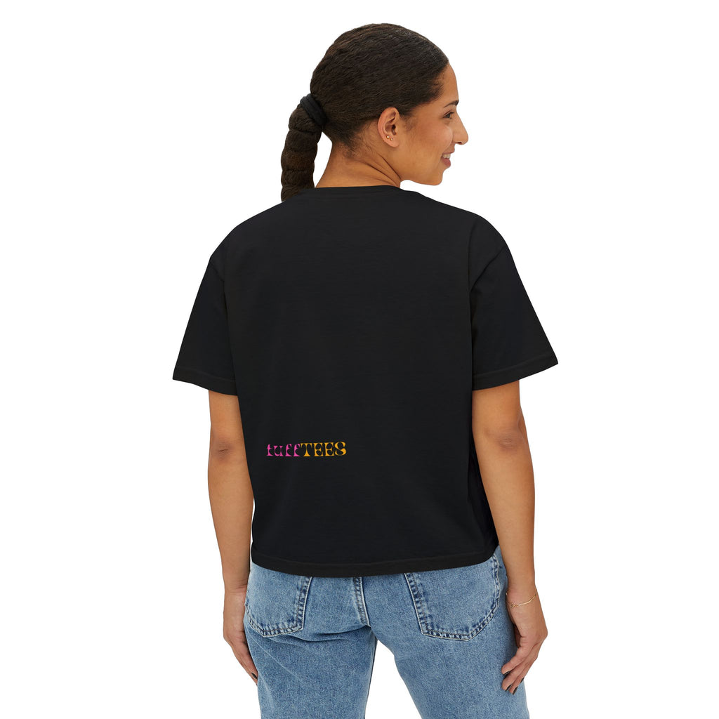 PB&J Cartoon Women's Boxy Tee — Cute Peanut Butter & Jelly Graphic T-Shirt