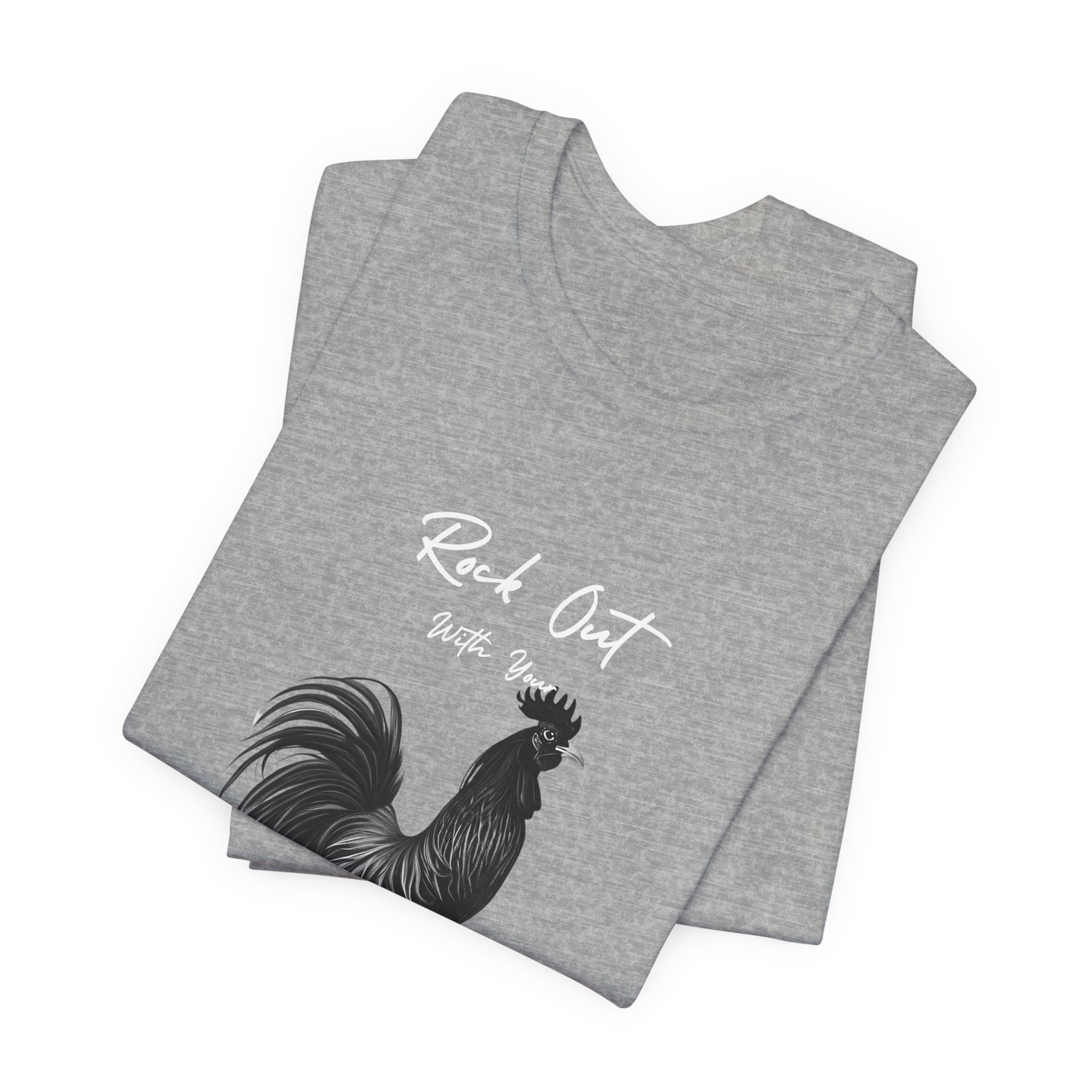 Rooster Silhouette Tee — Vintage Farmhouse Chicken T-Shirt