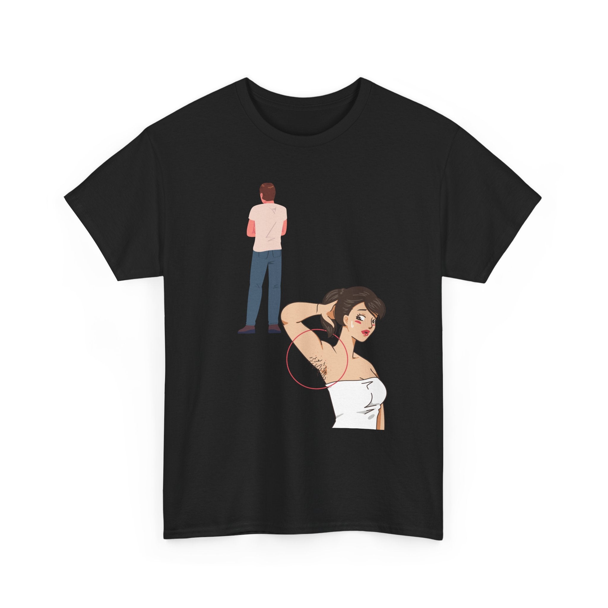 Retro Couple Illustration Tee — “Keep It Fresh” Graphic Cotton T-Shirt