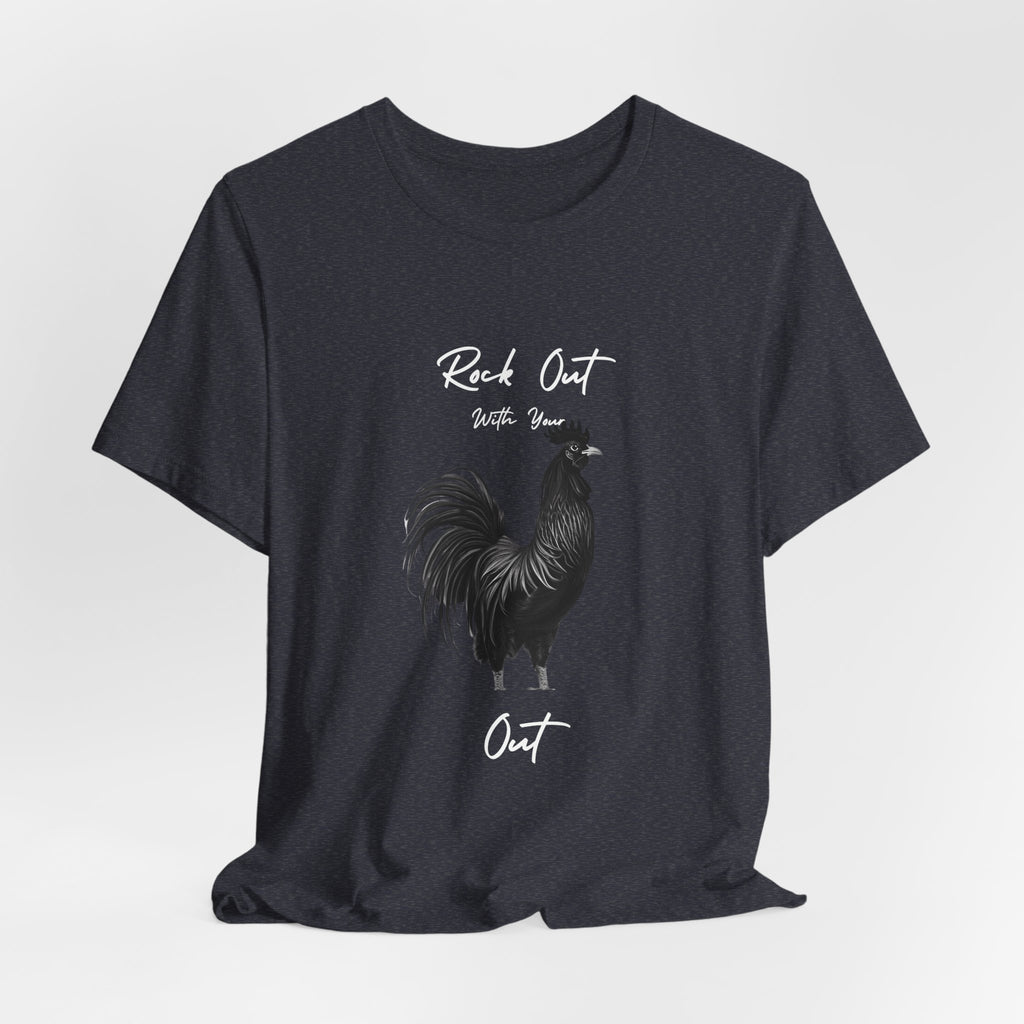 Rooster Silhouette Tee — Vintage Farmhouse Chicken T-Shirt