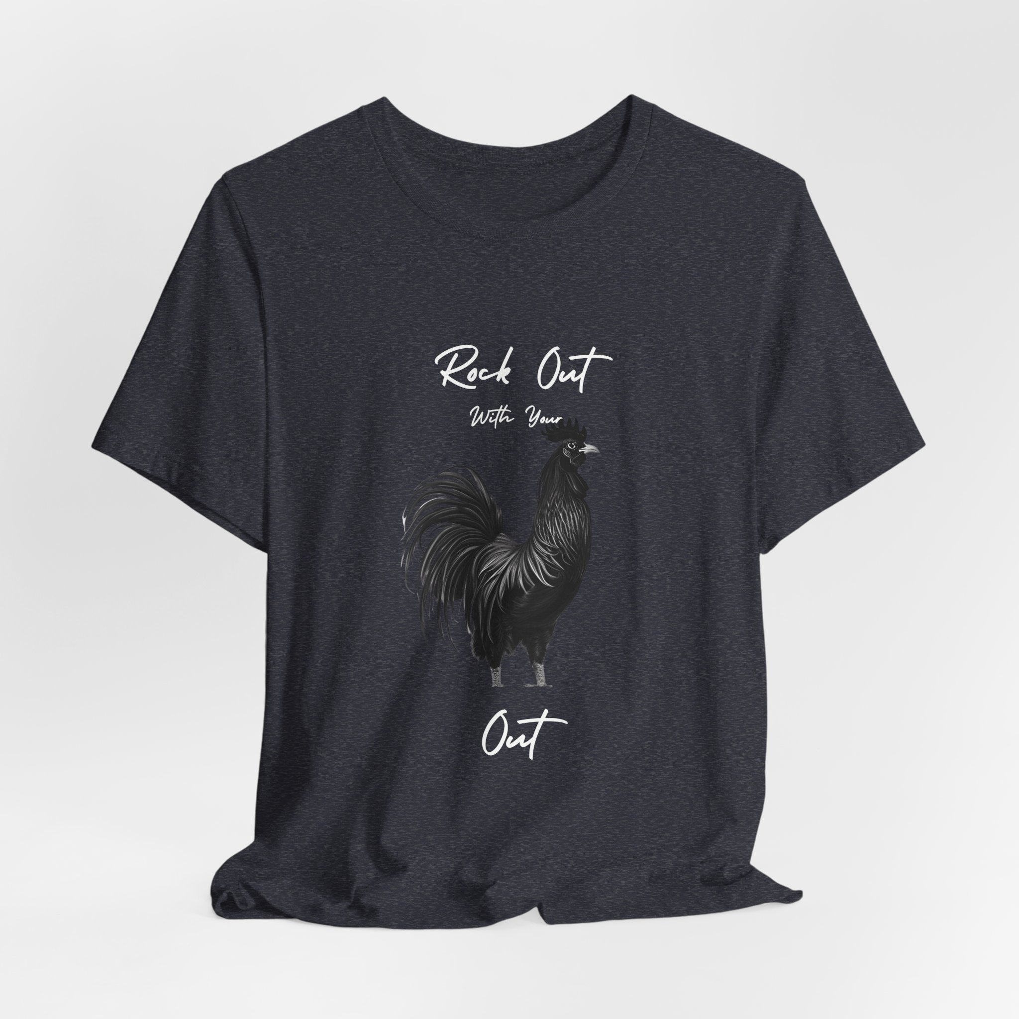 Rooster Silhouette Tee — Vintage Farmhouse Chicken T-Shirt