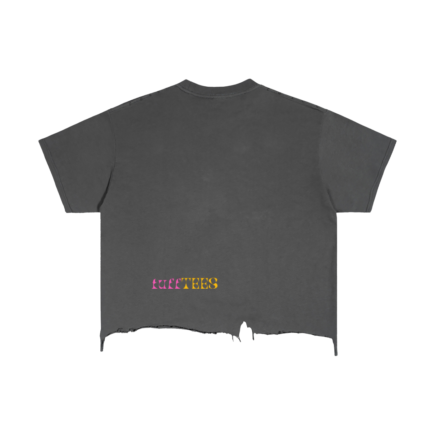 Vintage Wash Boxy Distressed Hem T-Shirt