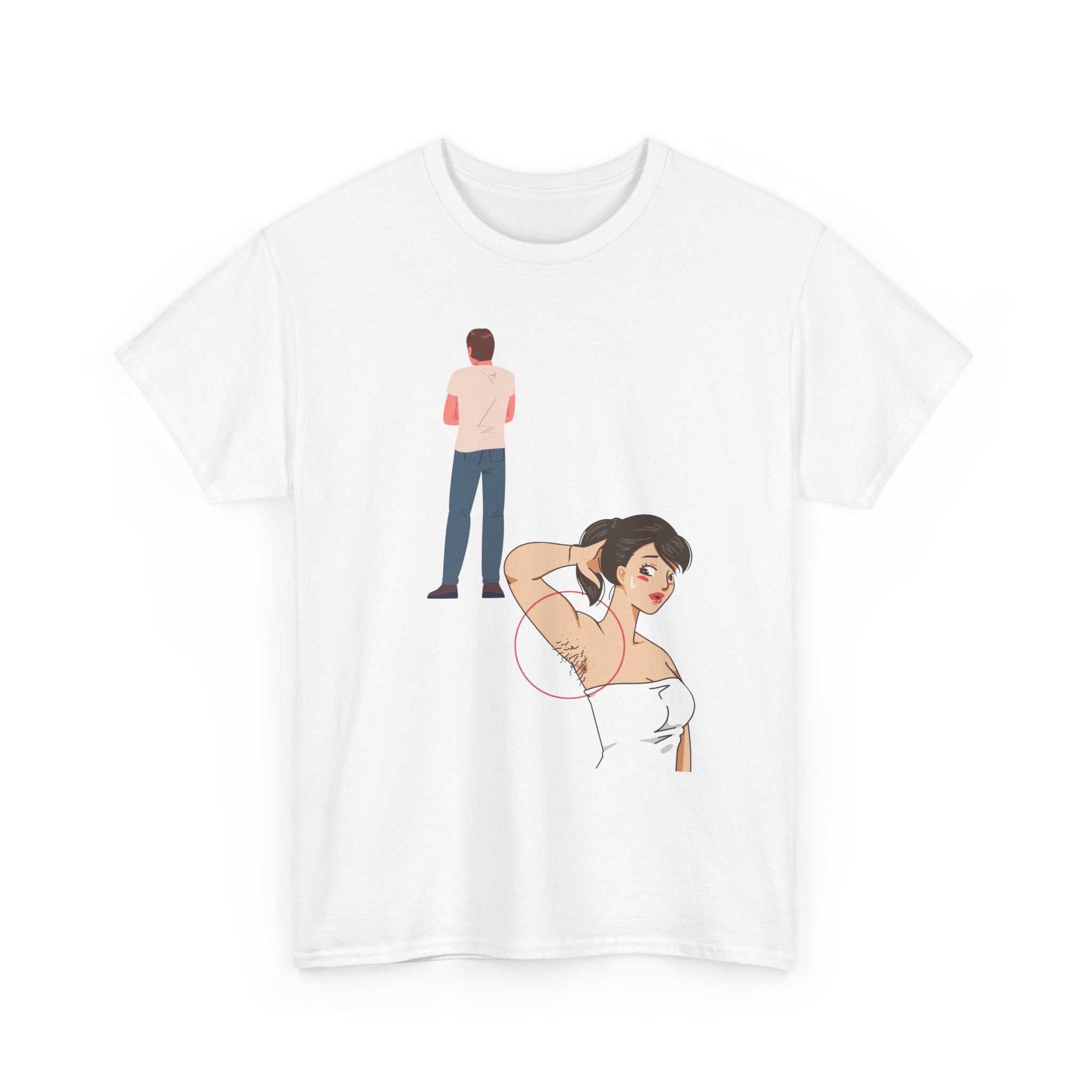 Retro Couple Illustration Tee — “Keep It Fresh” Graphic Cotton T-Shirt