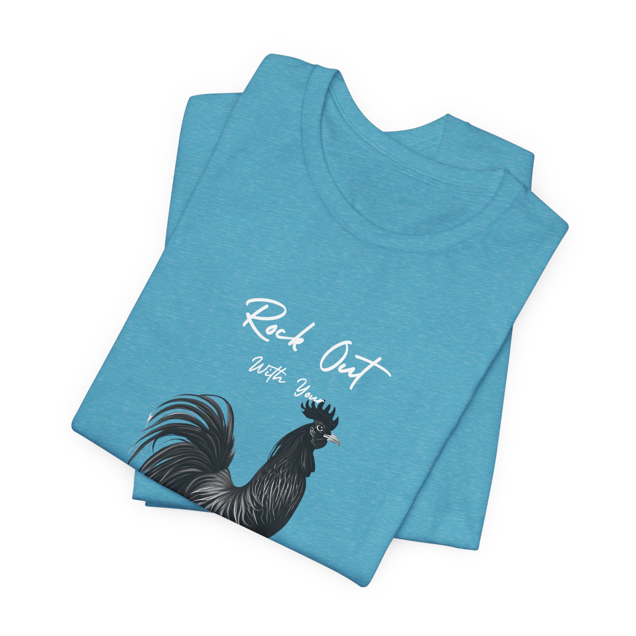 Rooster Silhouette Tee — Vintage Farmhouse Chicken T-Shirt