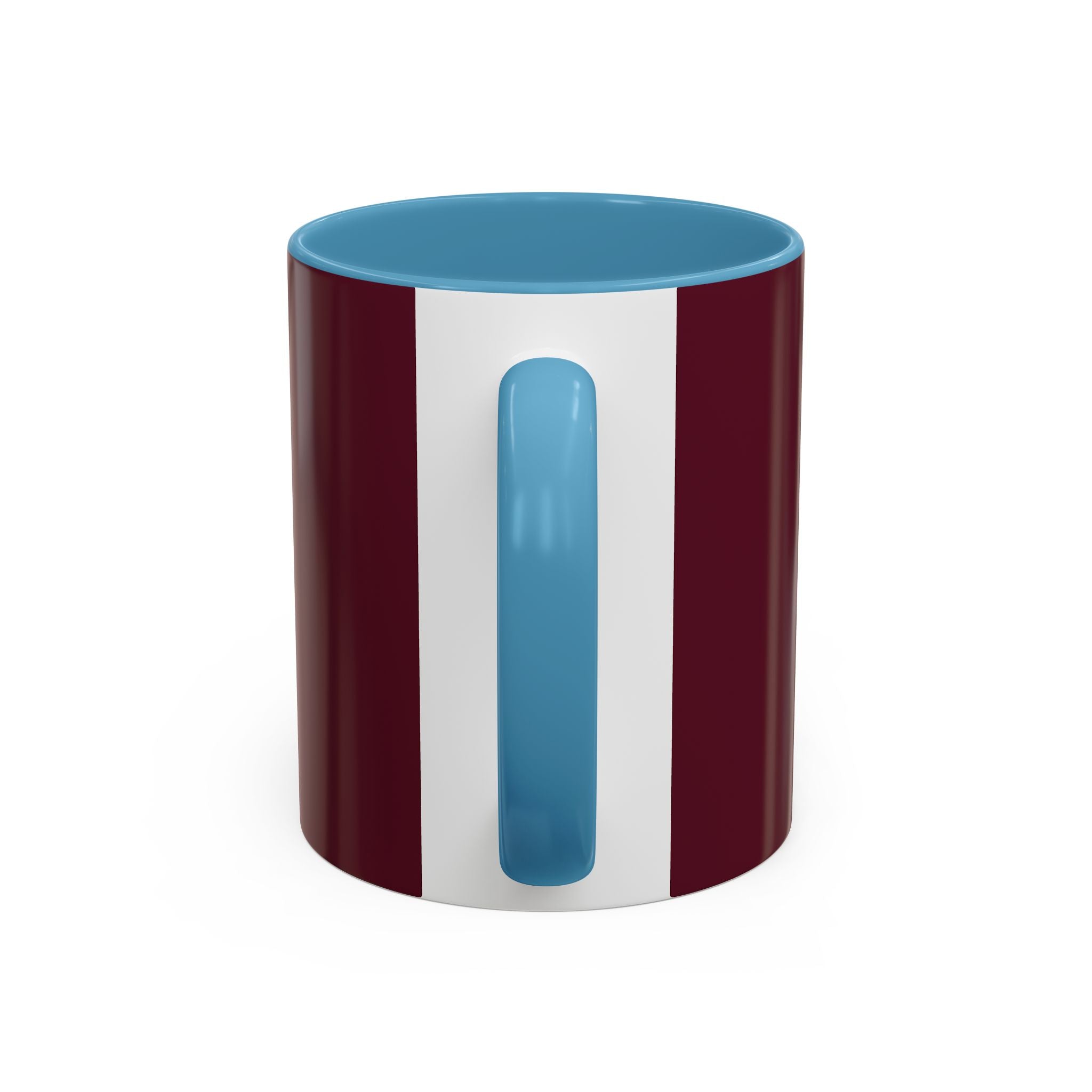 Proverbs 6:9 Burgundy Accent Coffee Mug – Inspirational Scripture Ceramic Mug