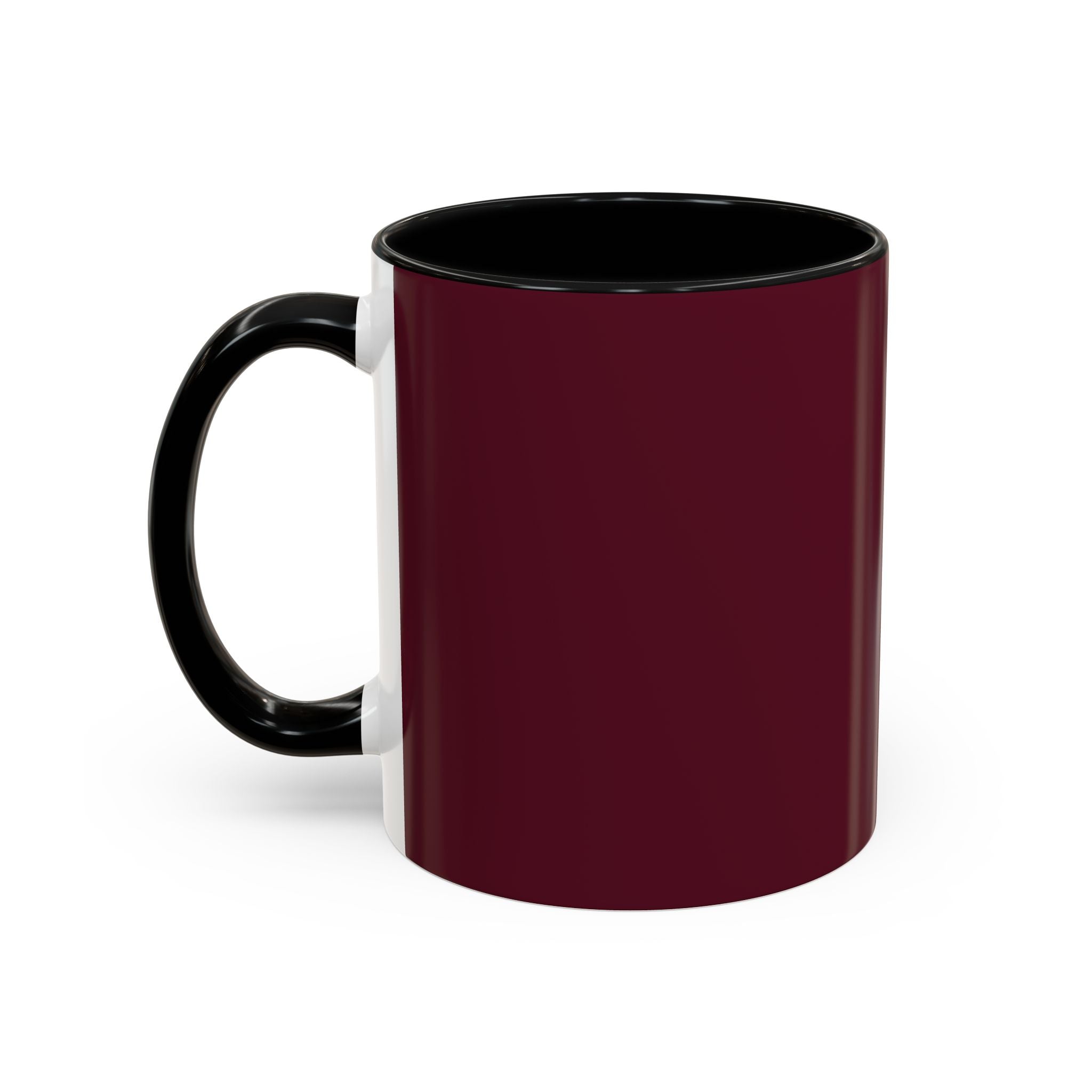 Proverbs 6:9 Burgundy Accent Coffee Mug – Inspirational Scripture Ceramic Mug