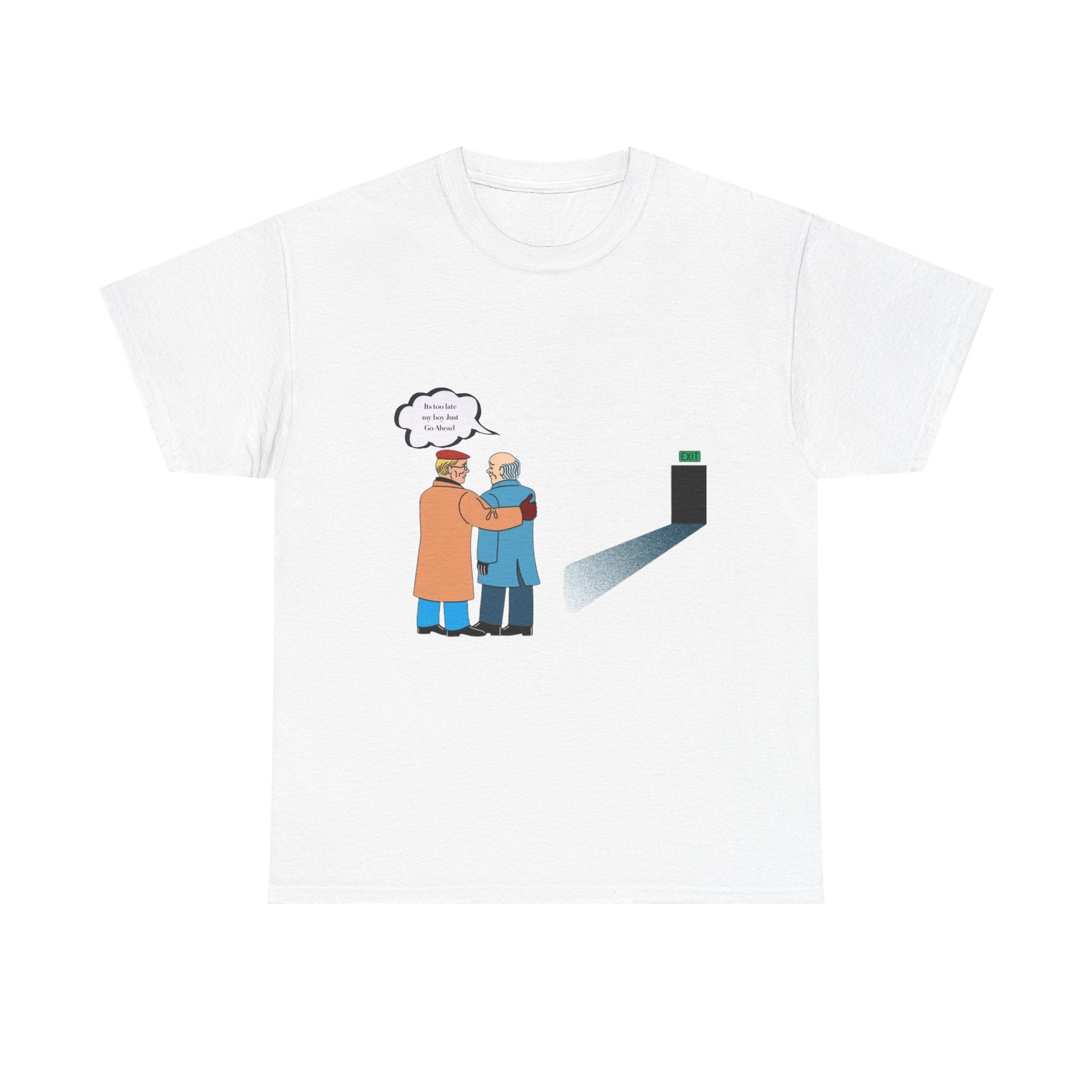 T-Shirt — Retro Hug Cartoon Tee with 'We're In This Together' Speech Bubble