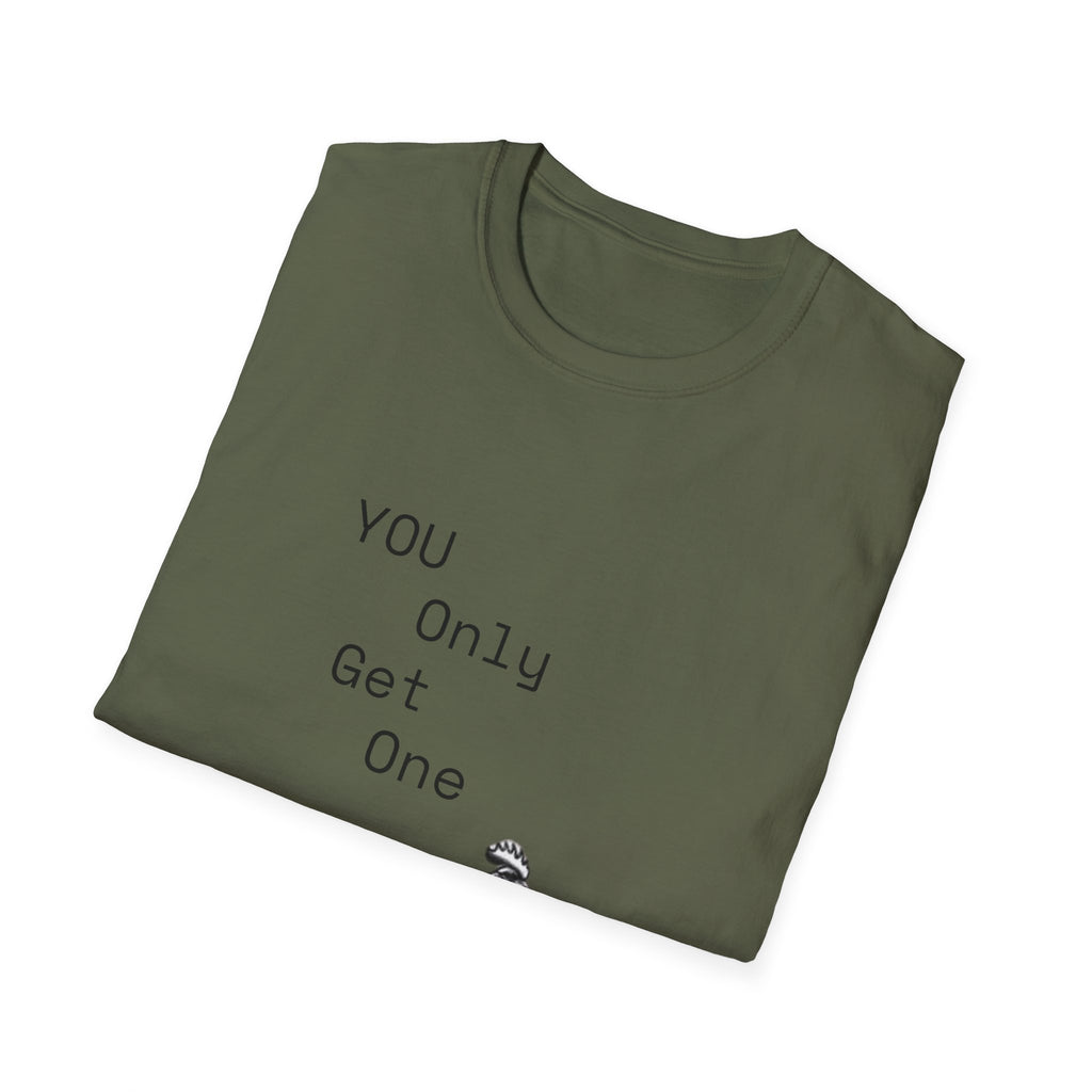 T-Shirt — “You Only Get One” Rooster Graphic Tee