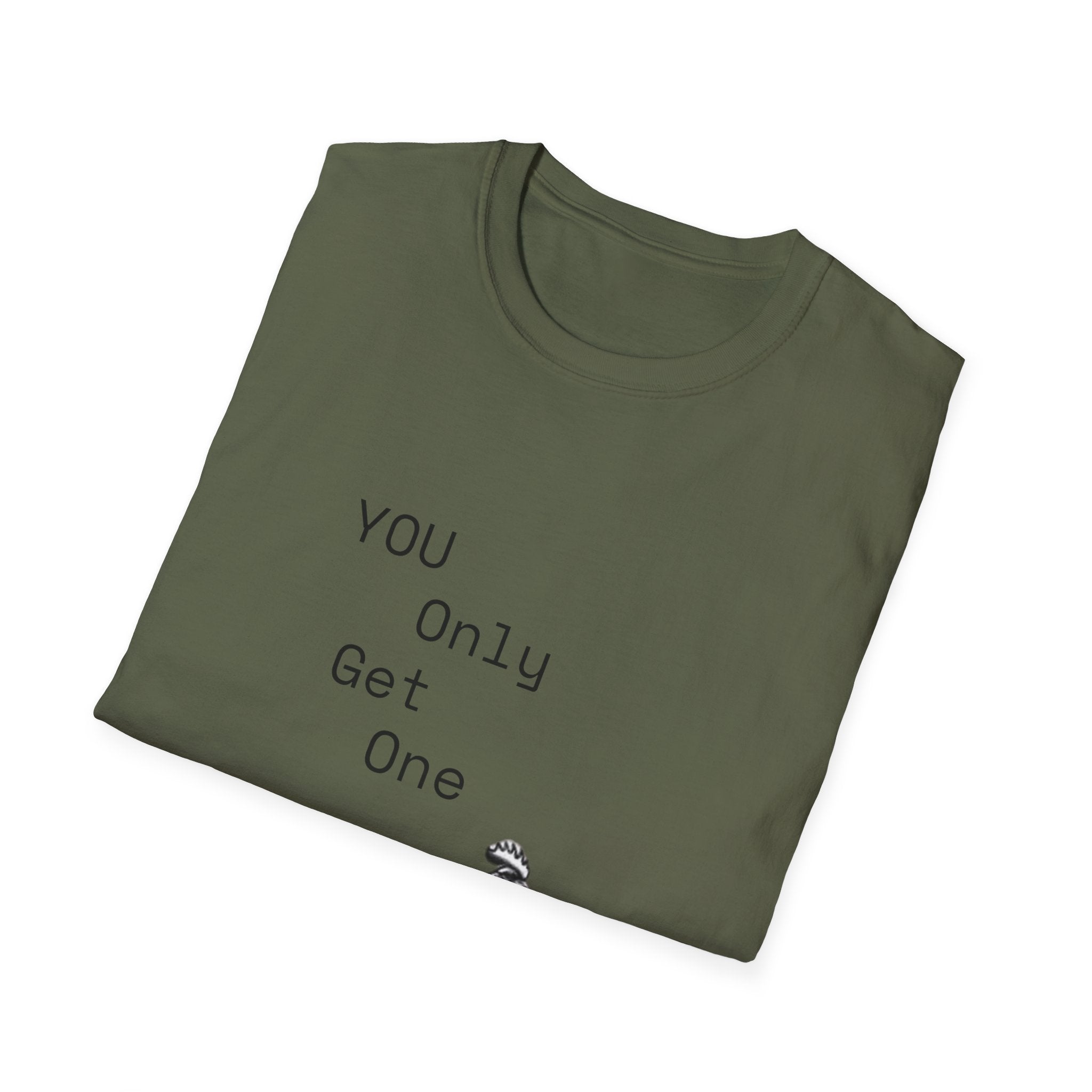 T-Shirt — “You Only Get One” Rooster Graphic Tee