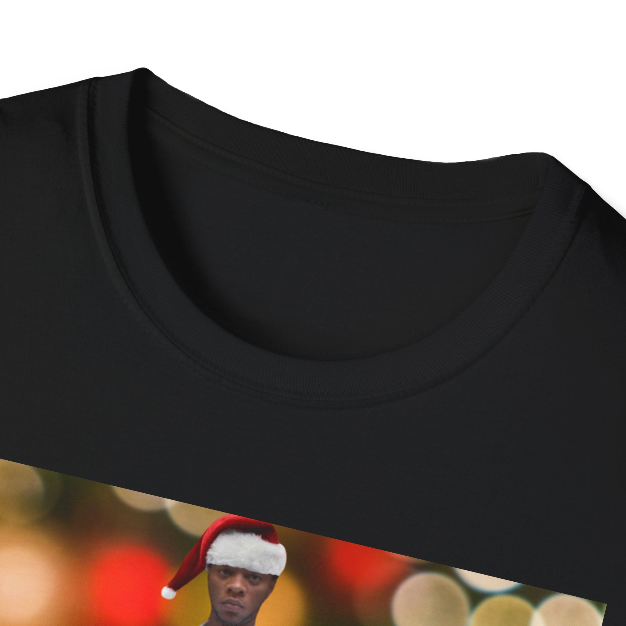 Holiday Bokeh Photo T-Shirt — Retro Photo Portrait Tee
