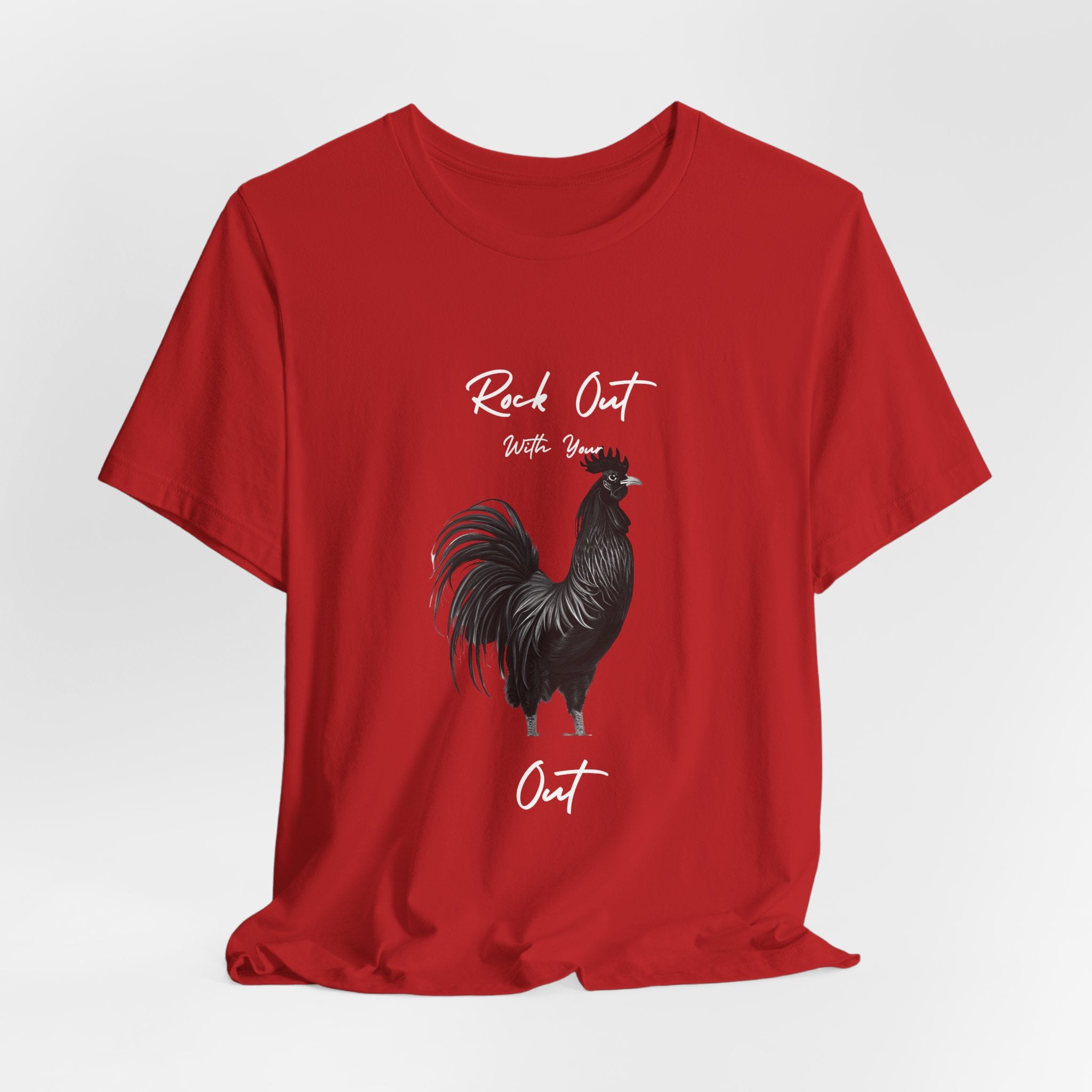 Rooster Silhouette Tee — Vintage Farmhouse Chicken T-Shirt