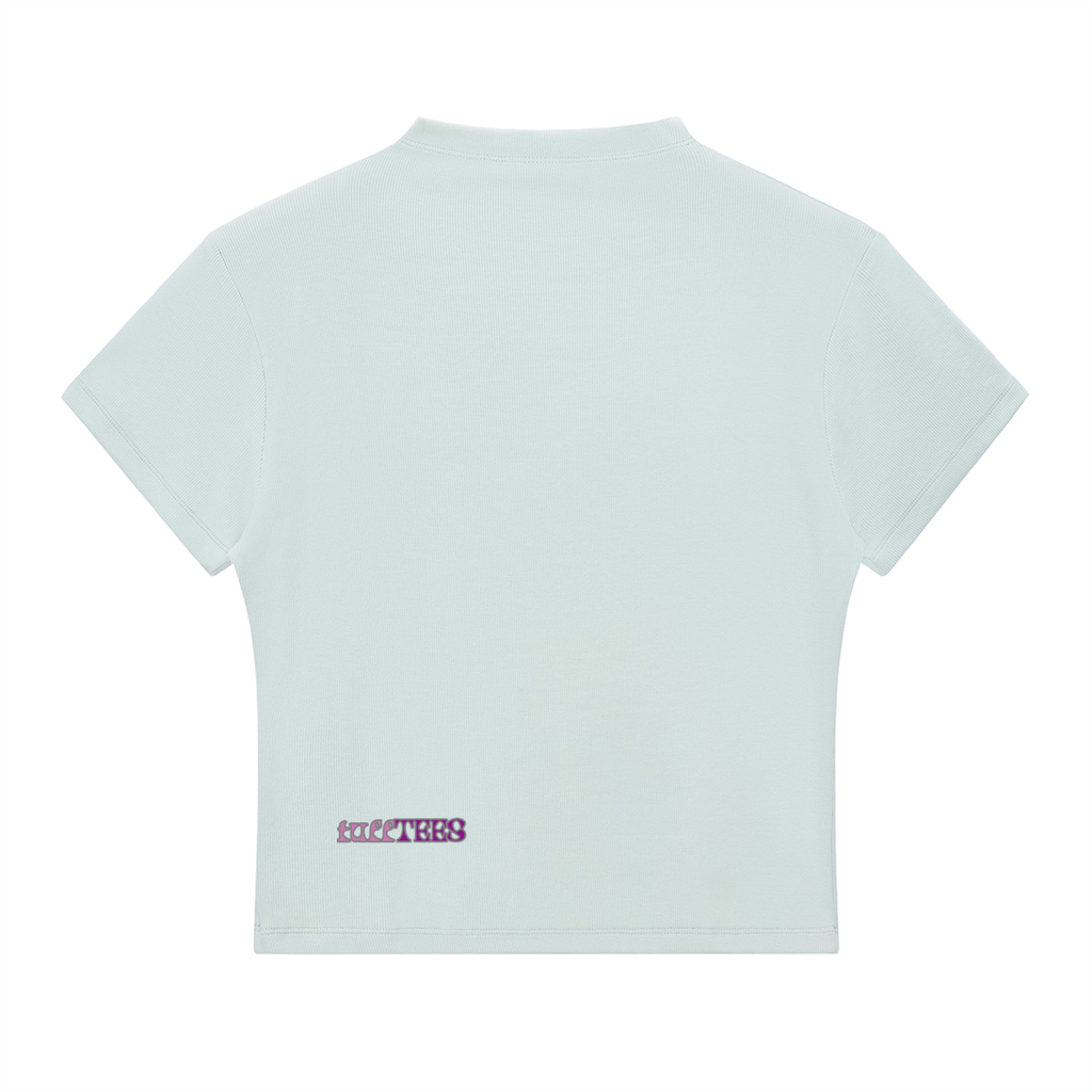 anime girl Slim Fit Mock Neck T-Shirt