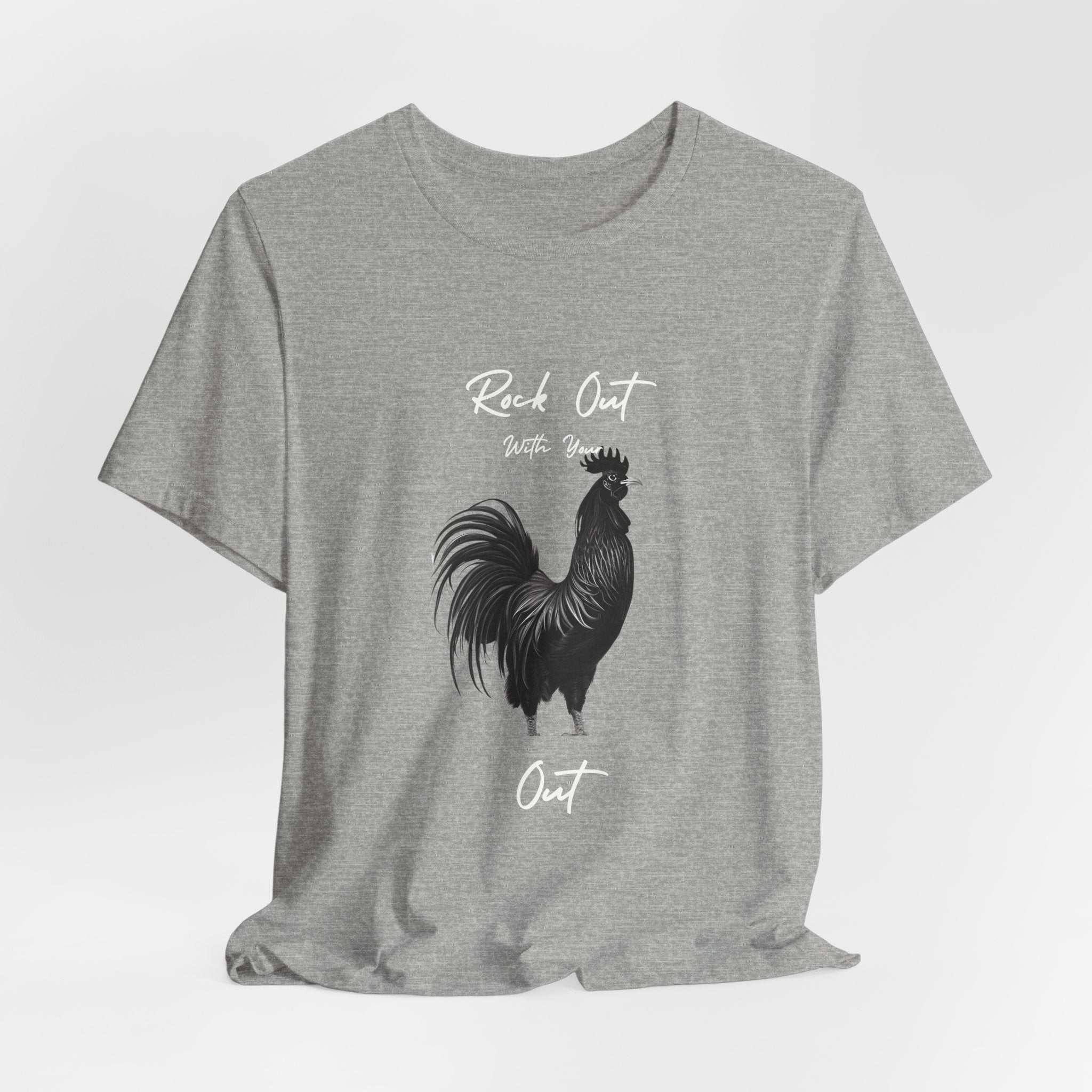 Rooster Silhouette Tee — Vintage Farmhouse Chicken T-Shirt