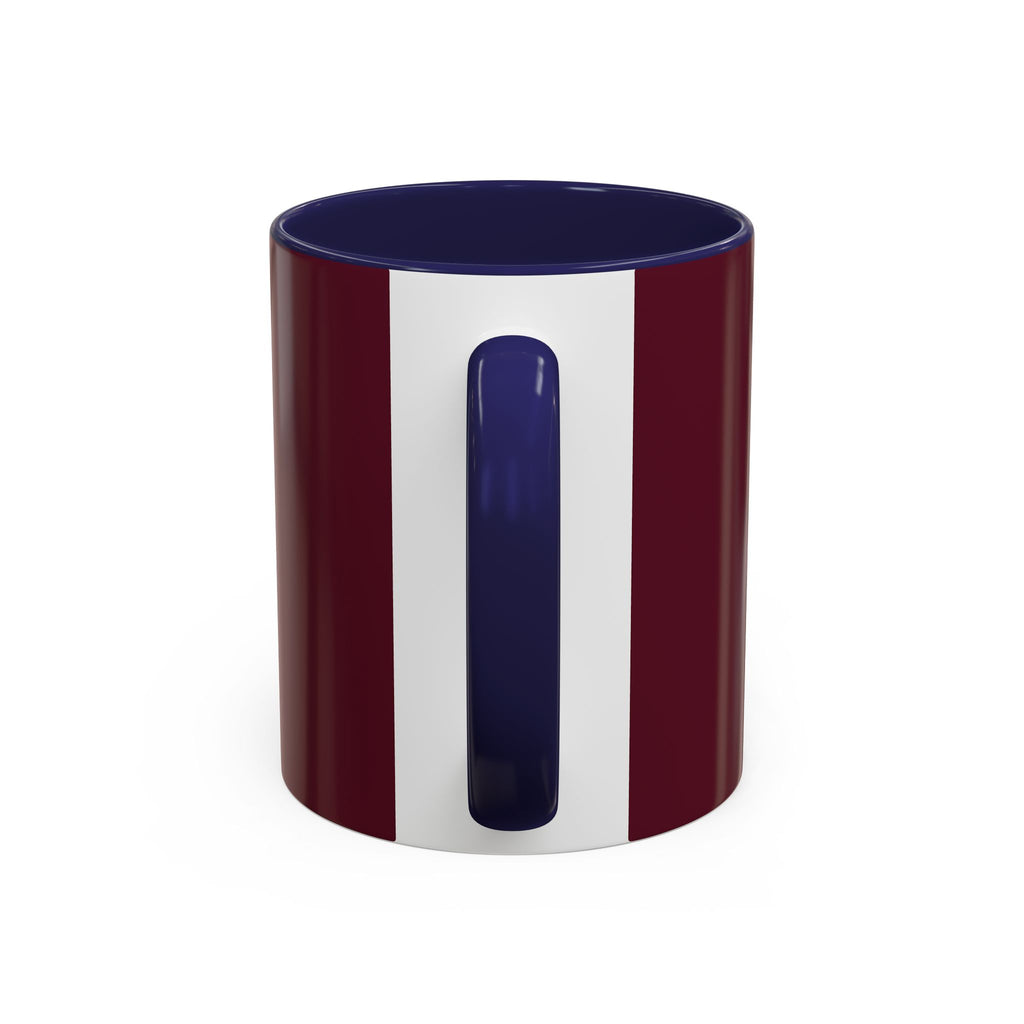 Proverbs 6:9 Burgundy Accent Coffee Mug – Inspirational Scripture Ceramic Mug