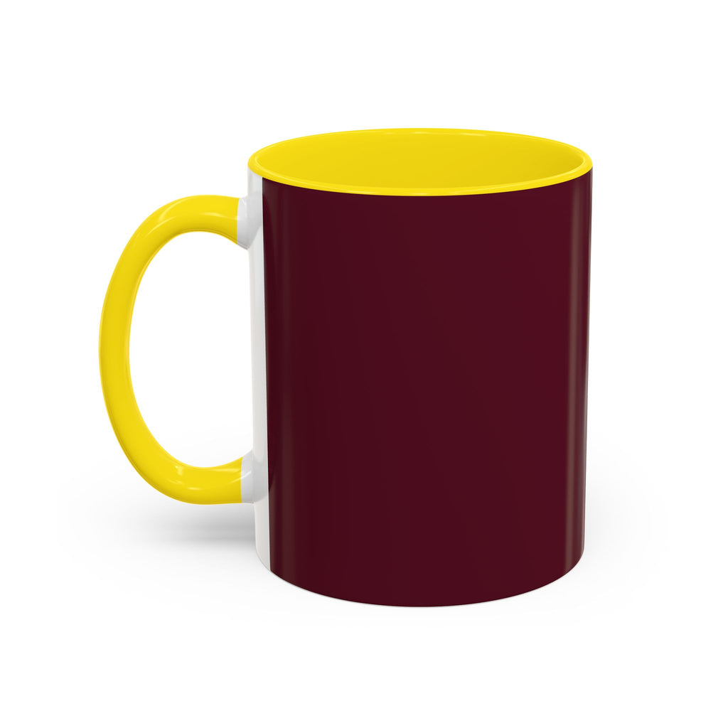 Proverbs 6:9 Burgundy Accent Coffee Mug – Inspirational Scripture Ceramic Mug