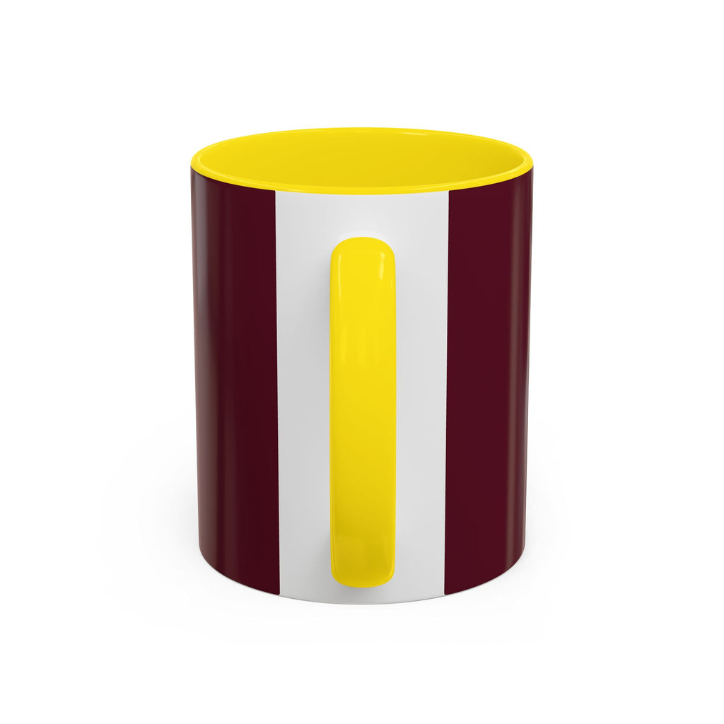 Proverbs 6:9 Burgundy Accent Coffee Mug – Inspirational Scripture Ceramic Mug