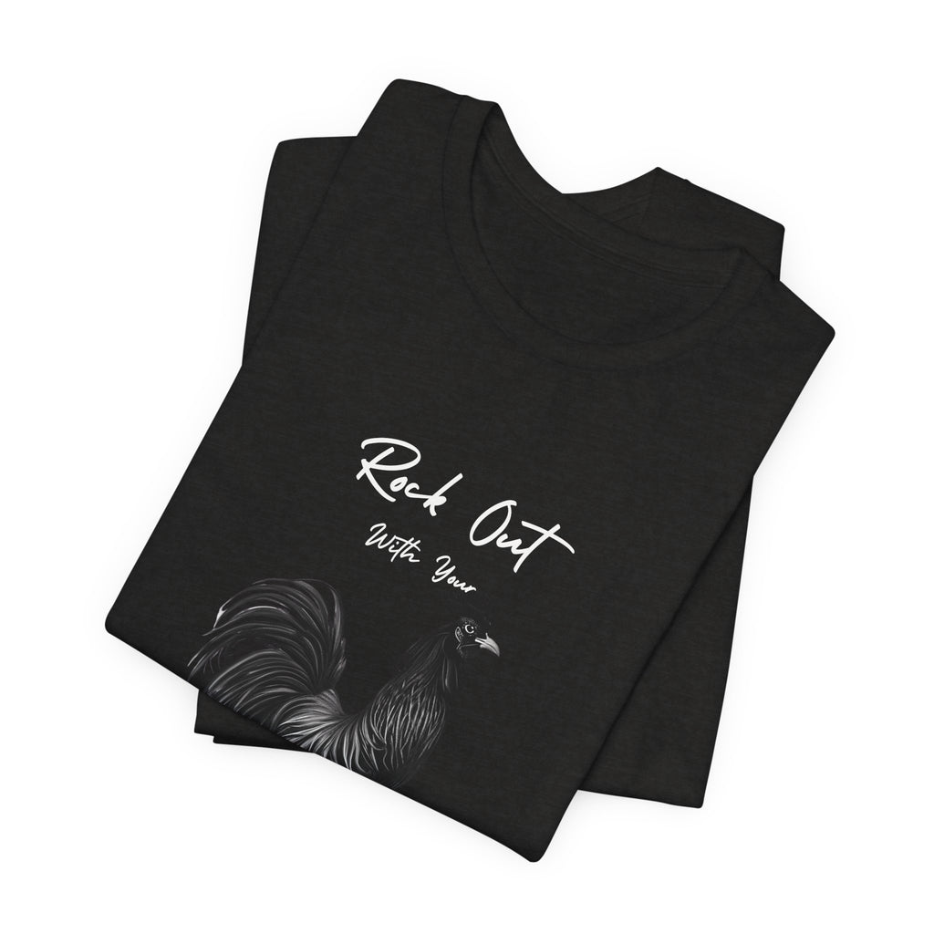 Rooster Silhouette Tee — Vintage Farmhouse Chicken T-Shirt