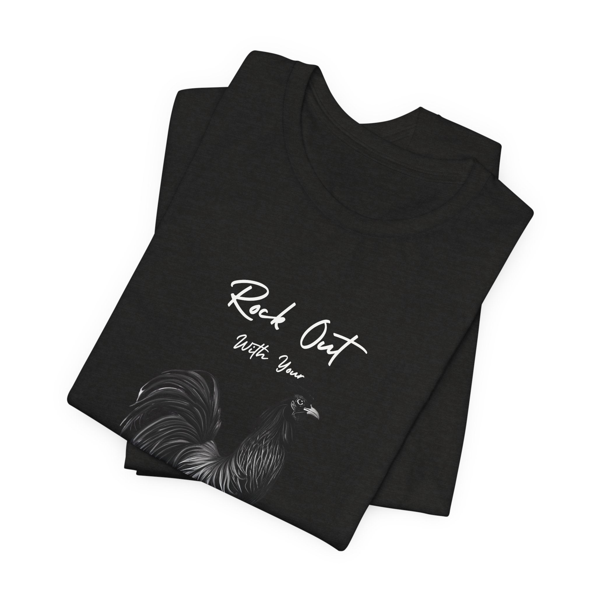 Rooster Silhouette Tee — Vintage Farmhouse Chicken T-Shirt