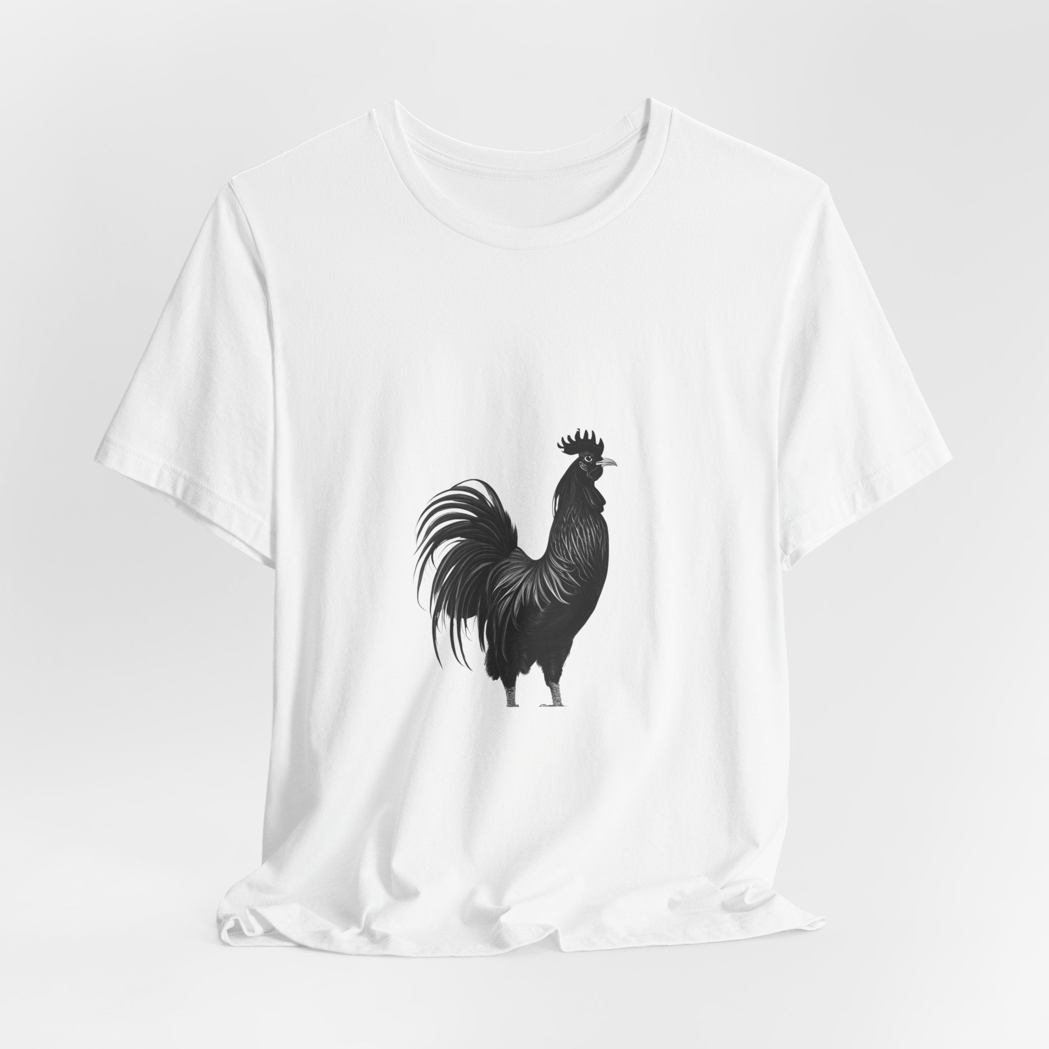 Rooster Silhouette Tee — Vintage Farmhouse Chicken T-Shirt