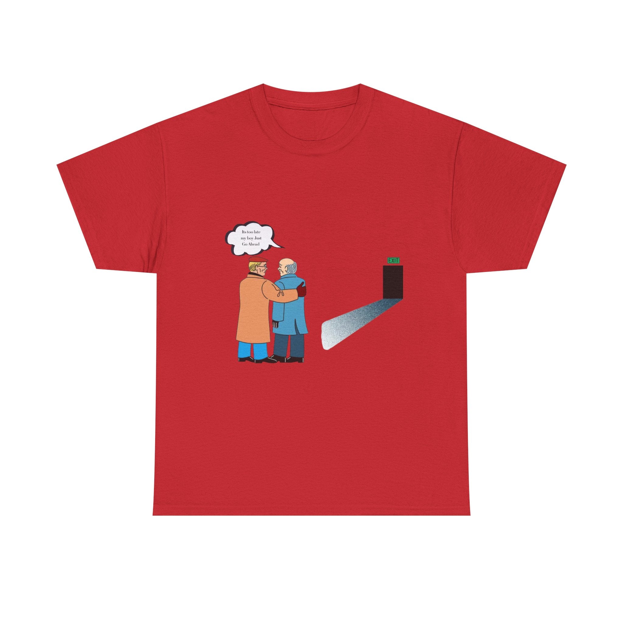 T-Shirt — Retro Hug Cartoon Tee with 'We're In This Together' Speech Bubble